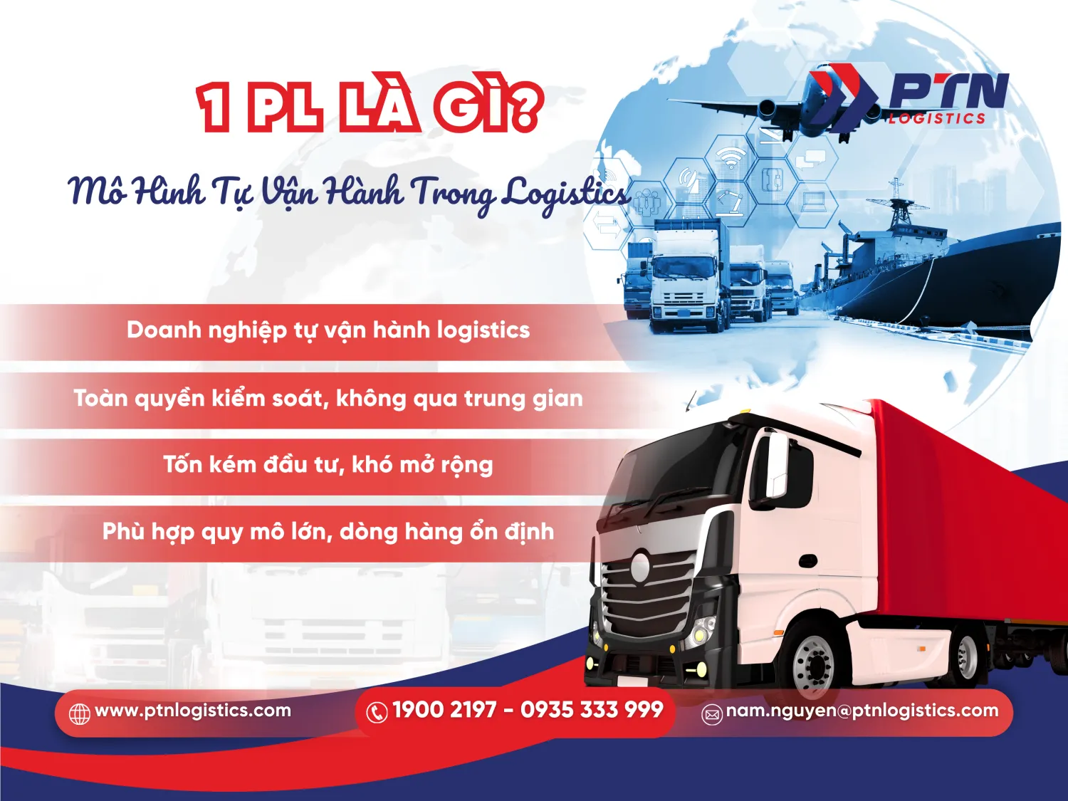 1PL là gì? Mô hình tự vận hành trong logisitcs