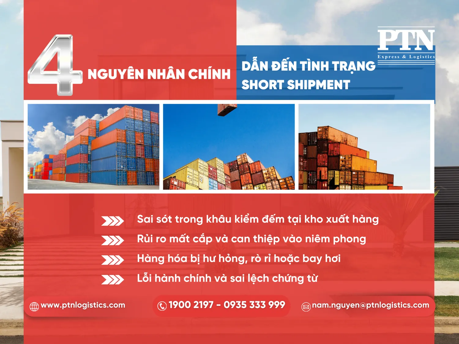 4 nguyên nhân chính dẫn đến tình trạng short shipment