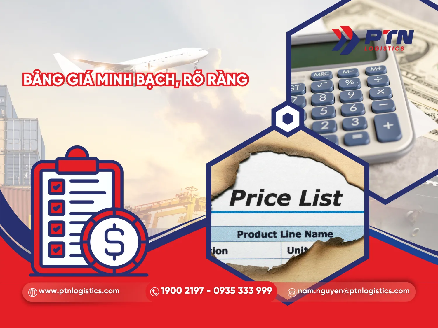 Bảng báo giá minh bạch rõ ràng