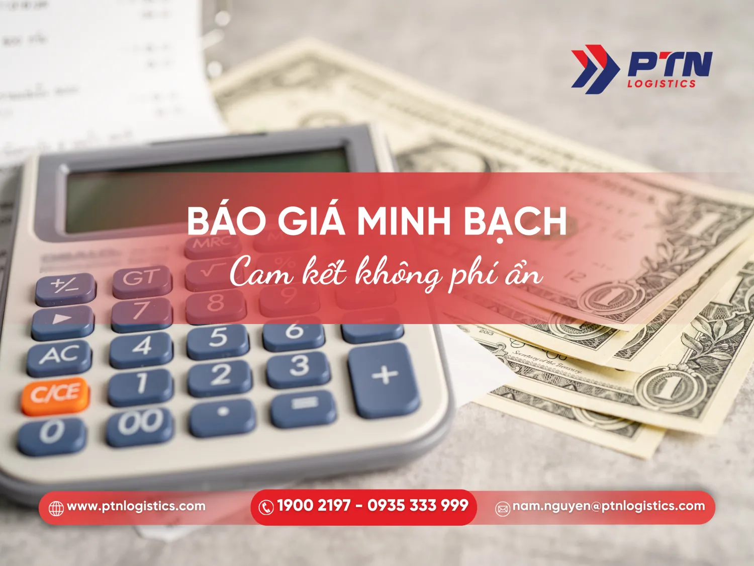 Báo giá minh bạch và công thức tính cước