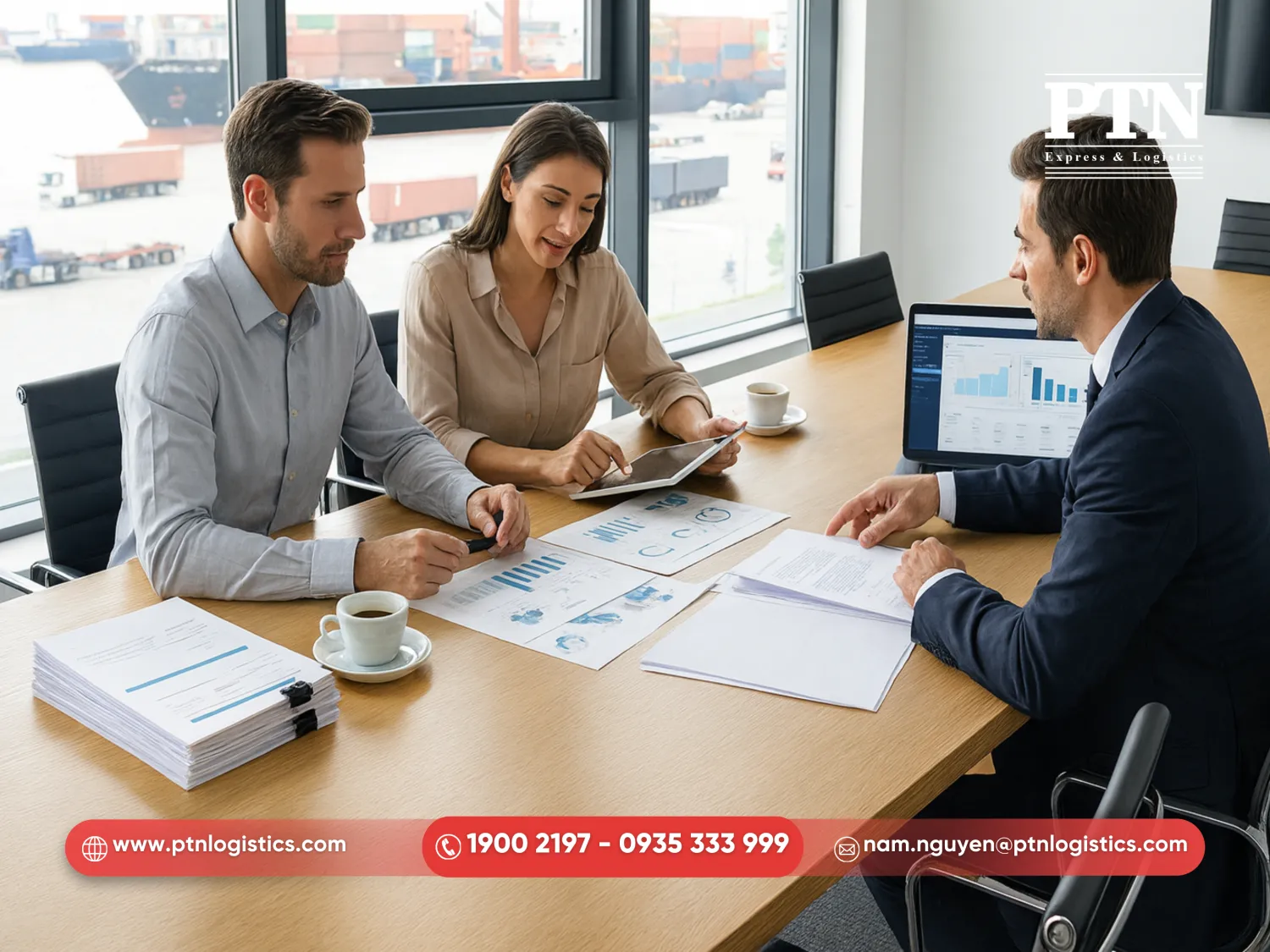 Báo giá và ký hợp đồng vận chuyển