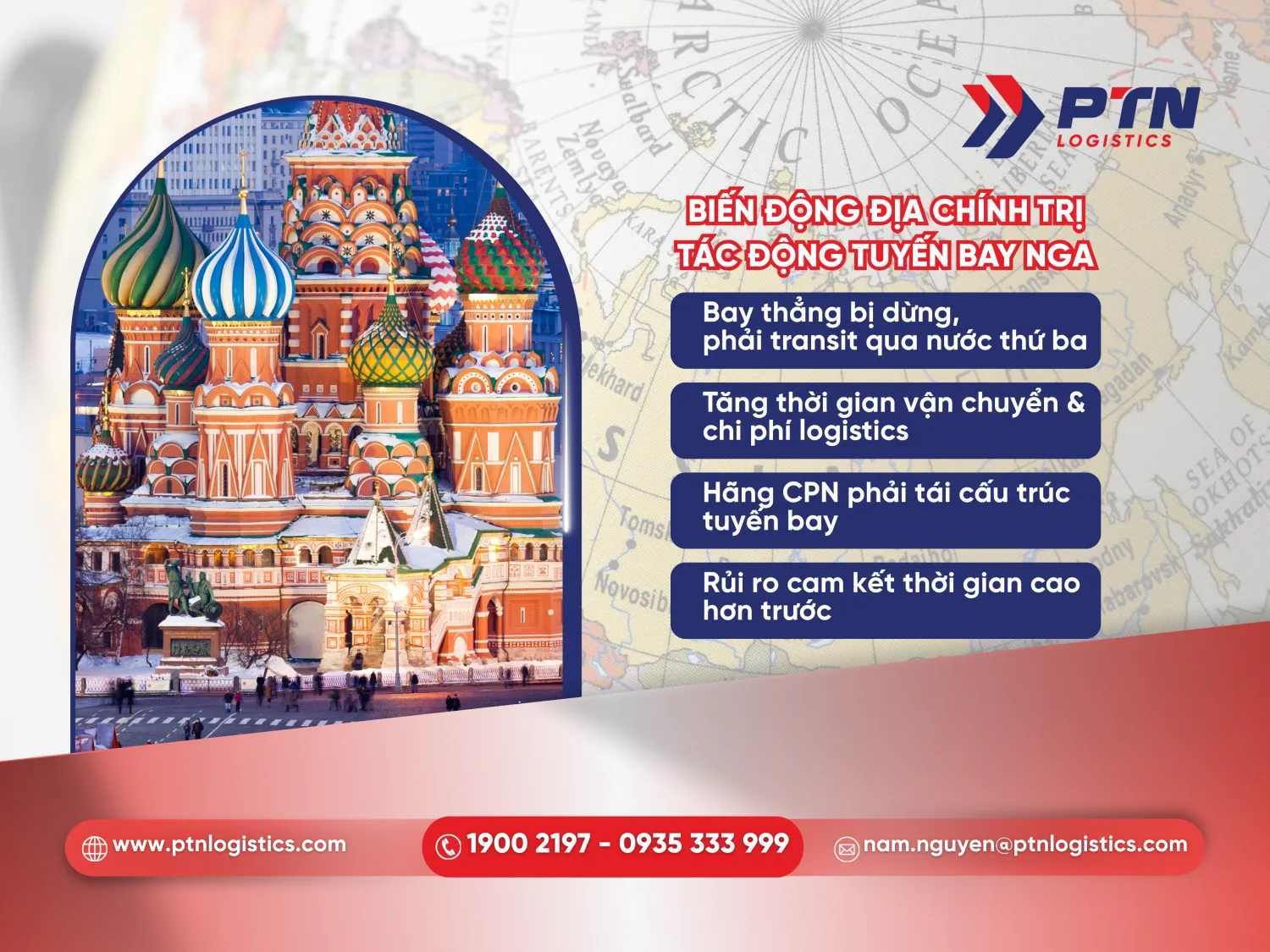 Biến động địa chính trị tác động đến tuyến bay Nga