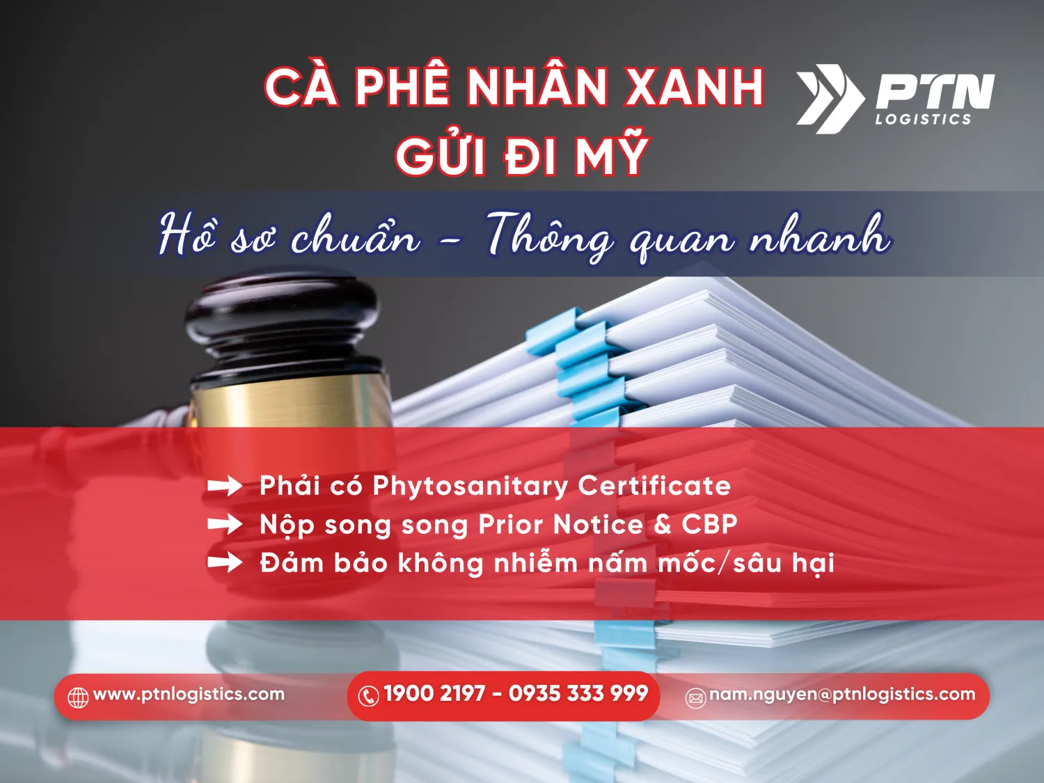 Bộ hồ sơ đối với hàng cà phê nhân xanh