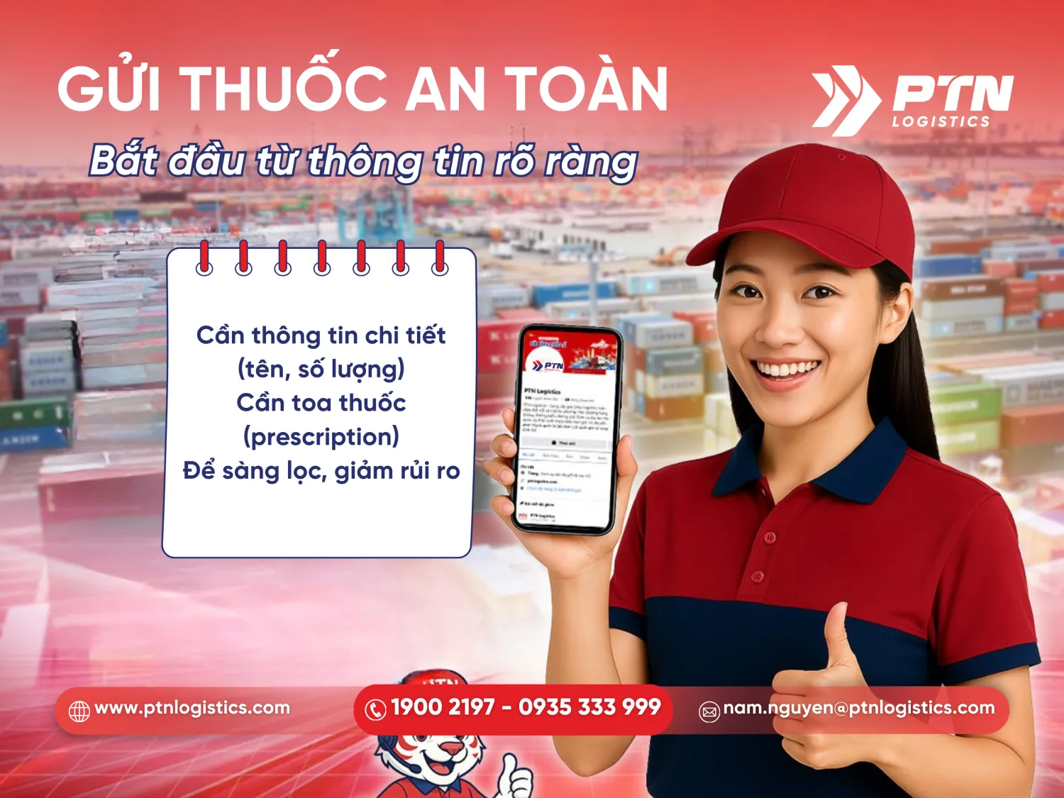 Bước tiếp nhận thông tin hàng hóa