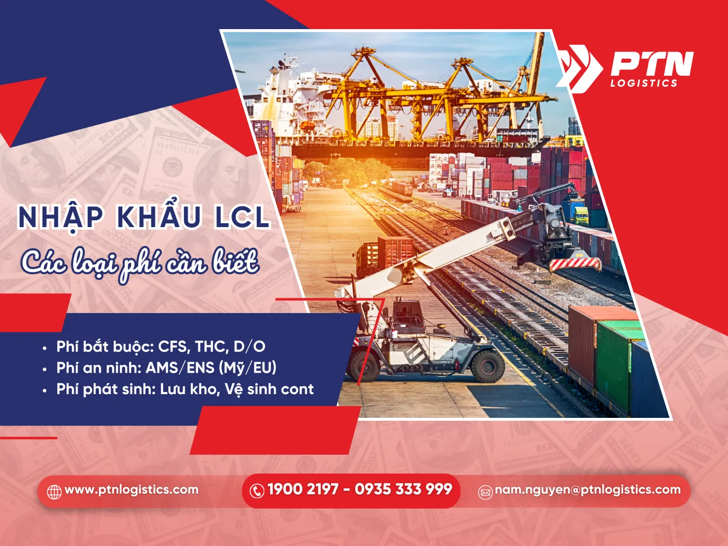 Các chi phí khi nhập hàng LCL