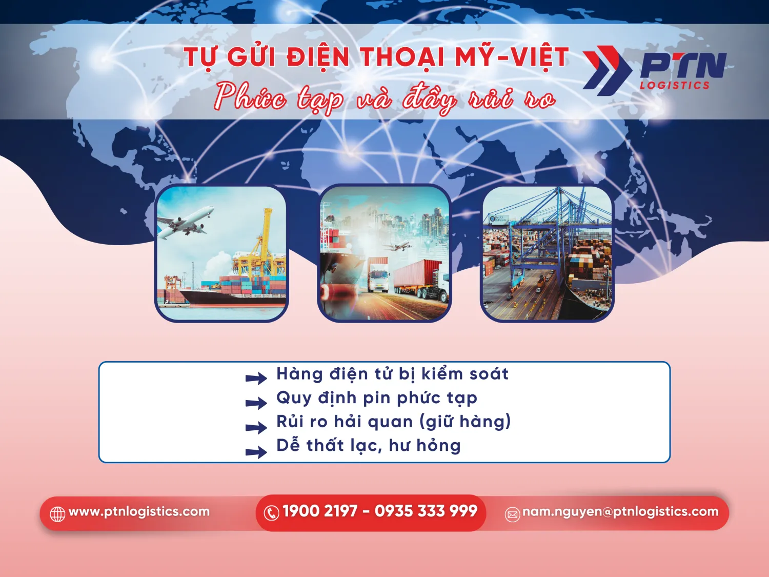 Các khó khăn khi tự gửi hàng quốc tế