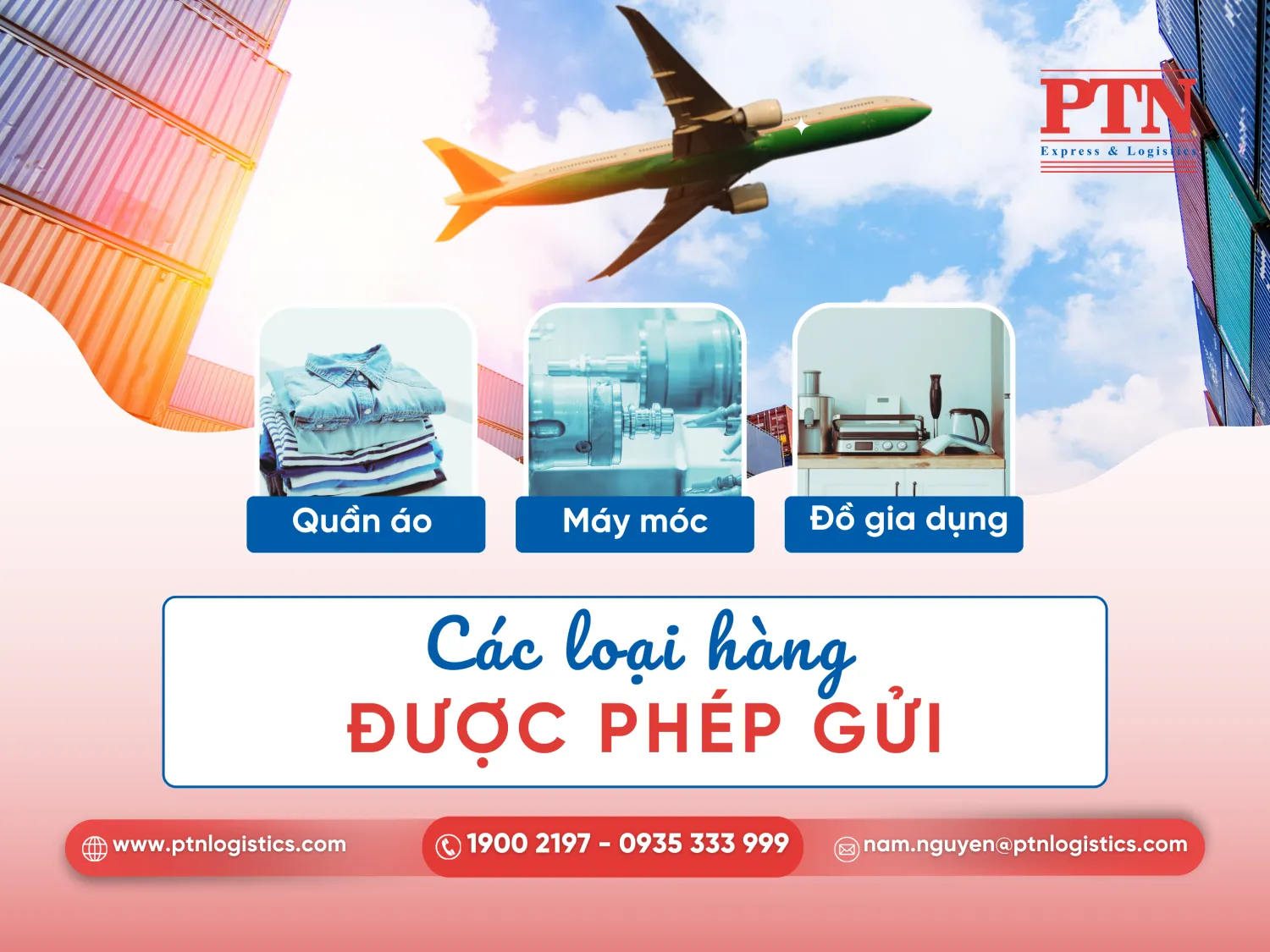 Các loại hàng hóa được phép gửi