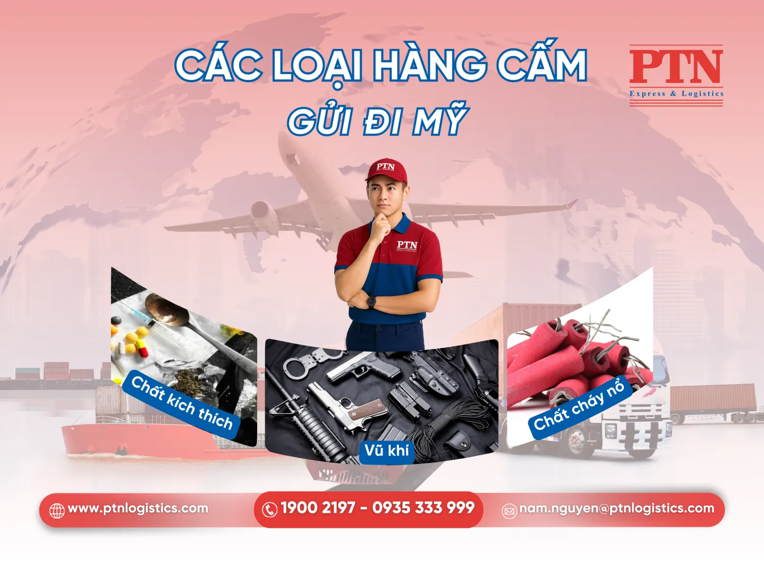 Các loại hàng hóa không được phép gửi đi Mỹ