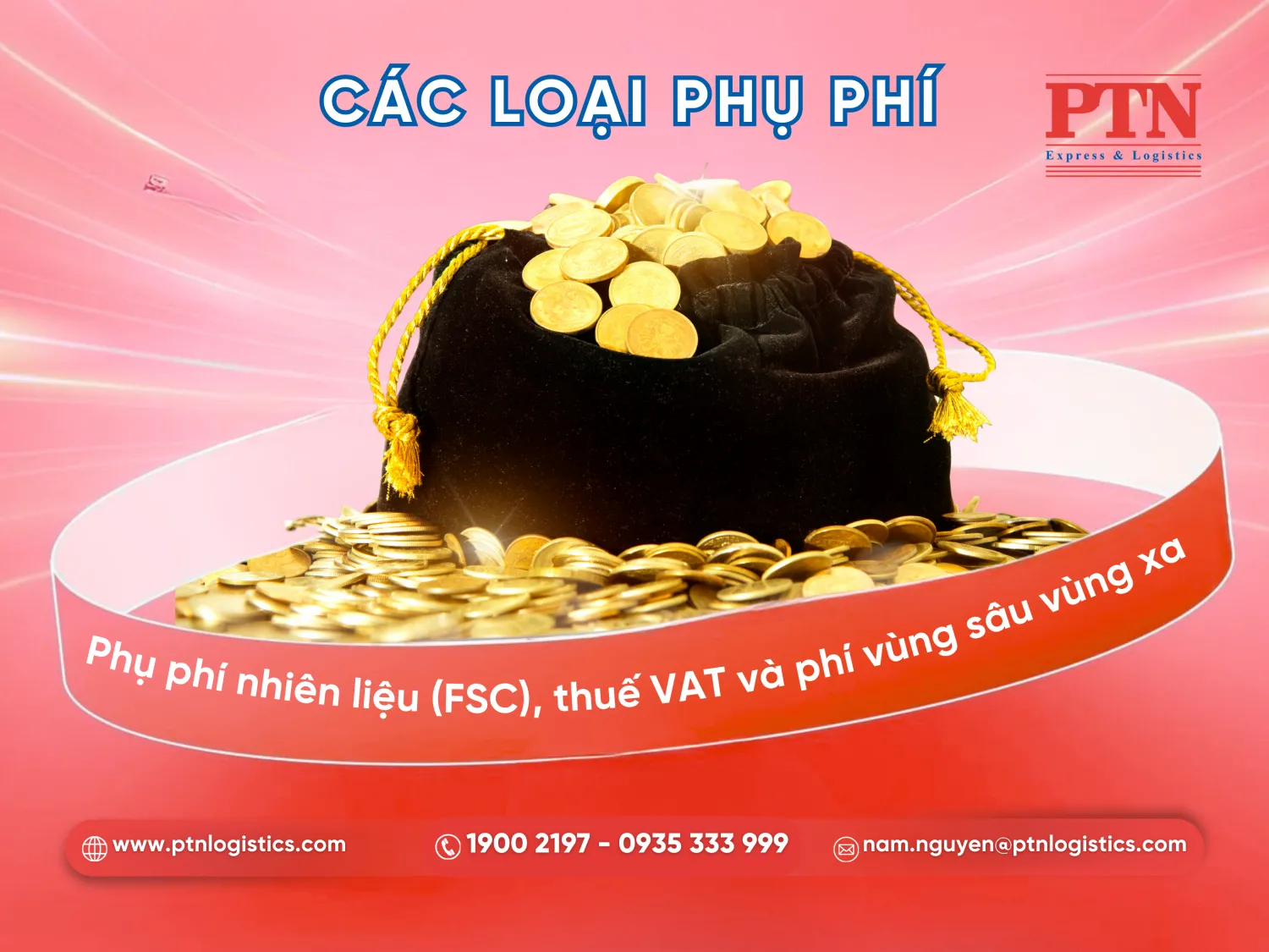 Các loại phụ phí khi gửi
