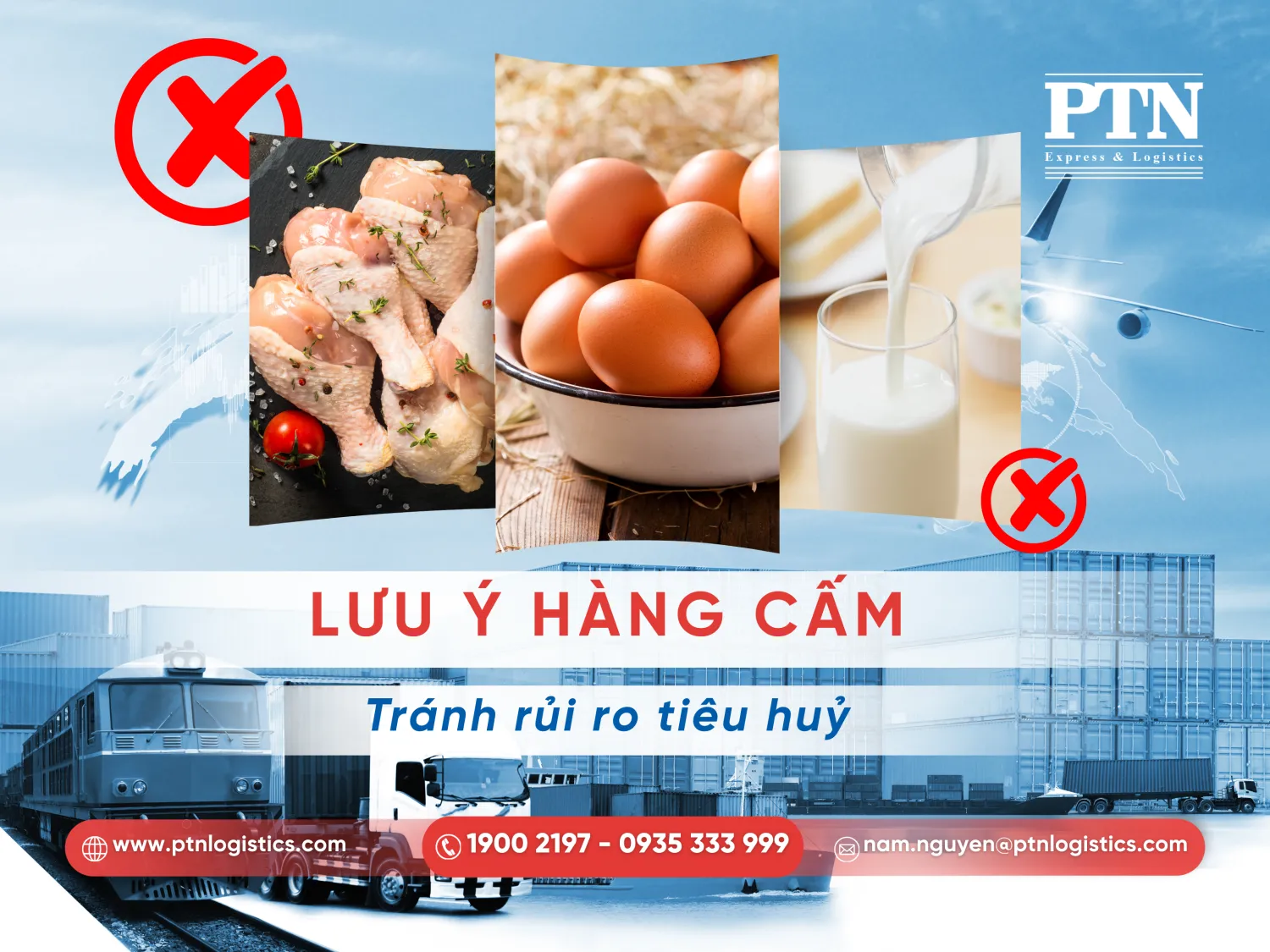 Các loại thực phẩm không được phép gửi