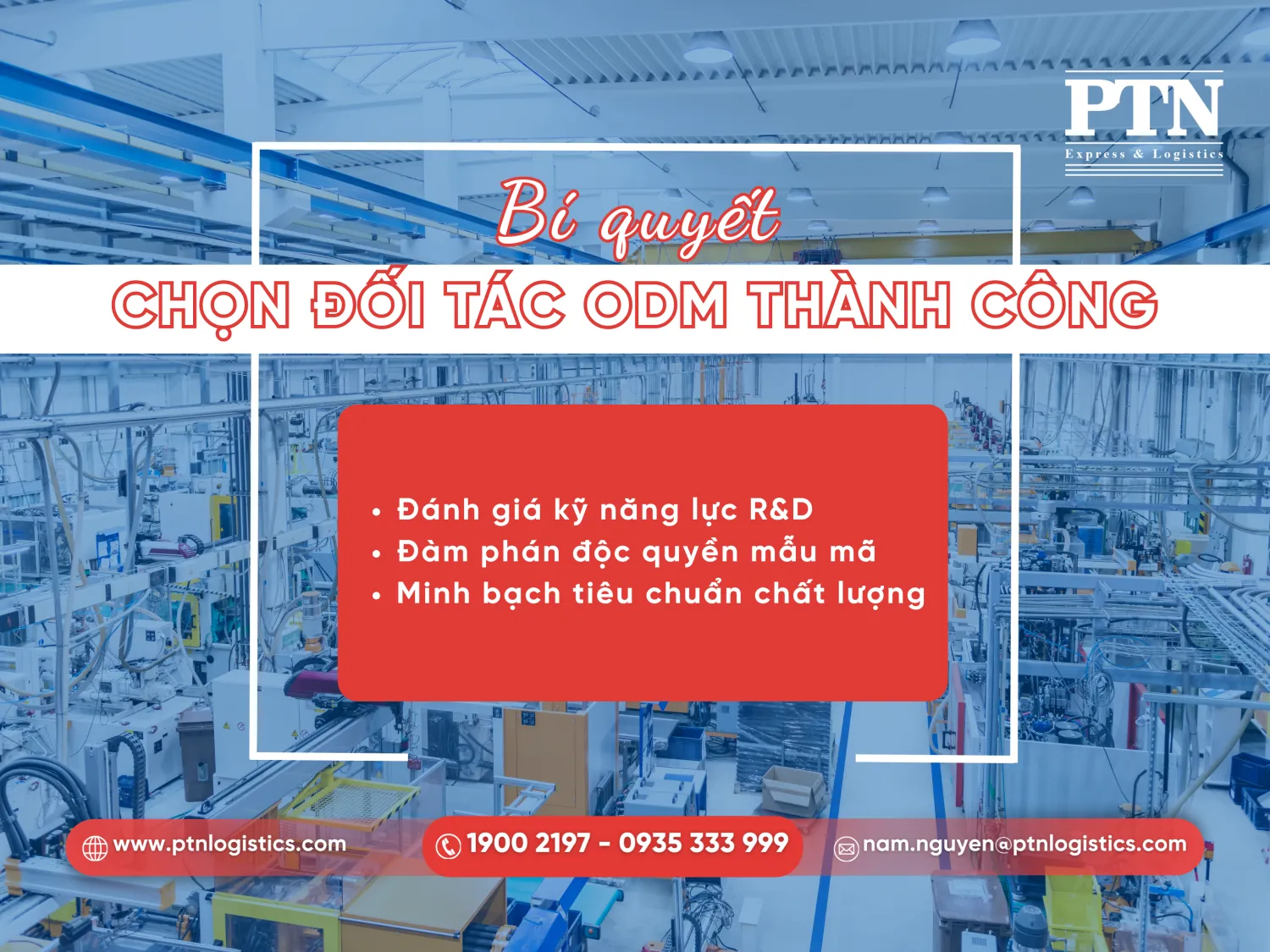 Các lưu ý khi lựa chọn công ty ODM