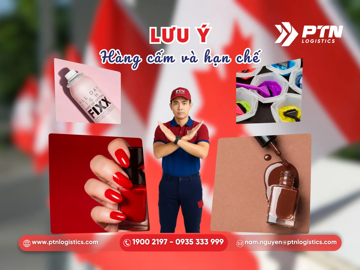 Các mặt hàng bị cấm gửi đi Canada