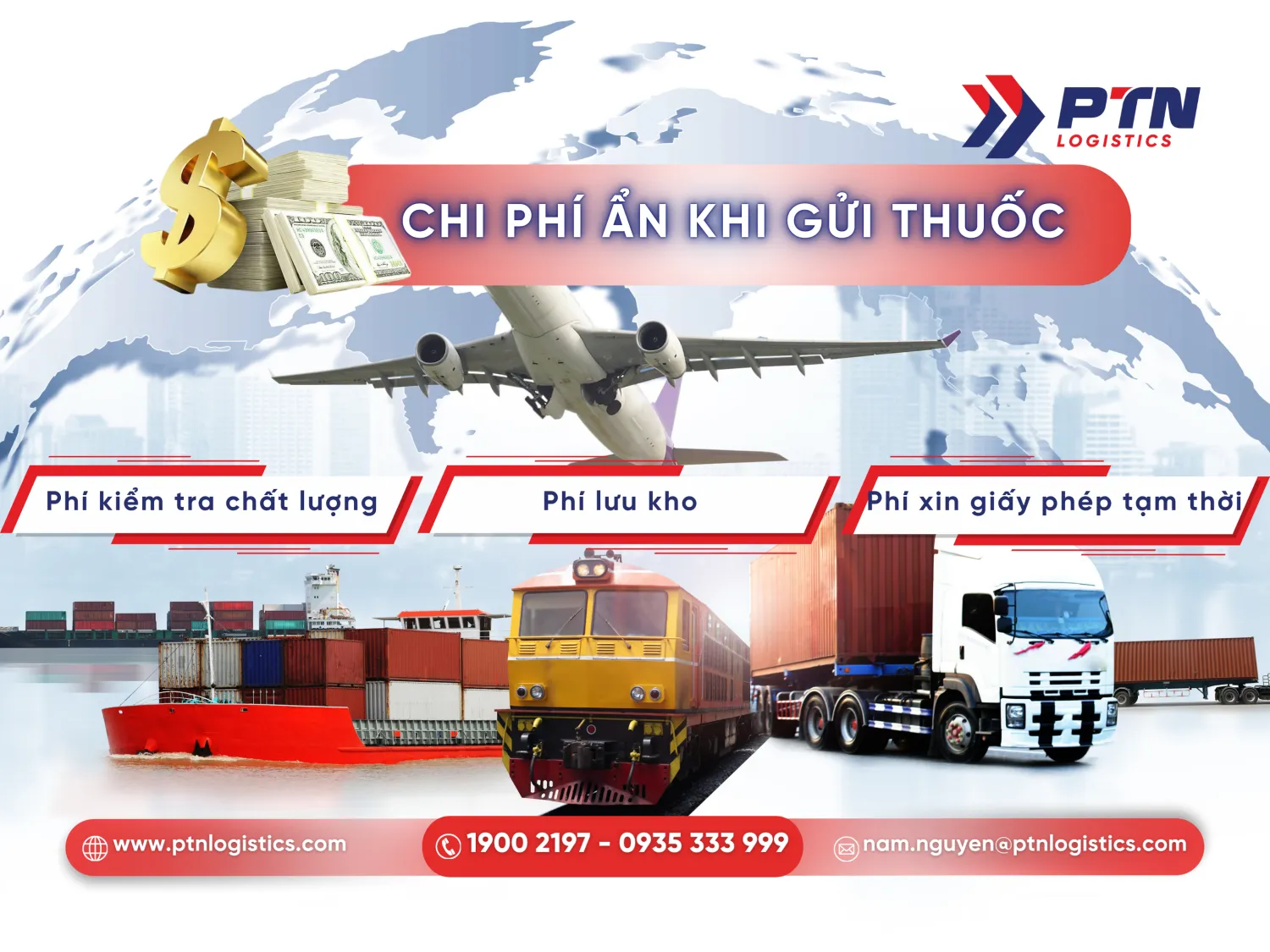 Các phí ẩn khi gửi thuốc đi nước ngoài