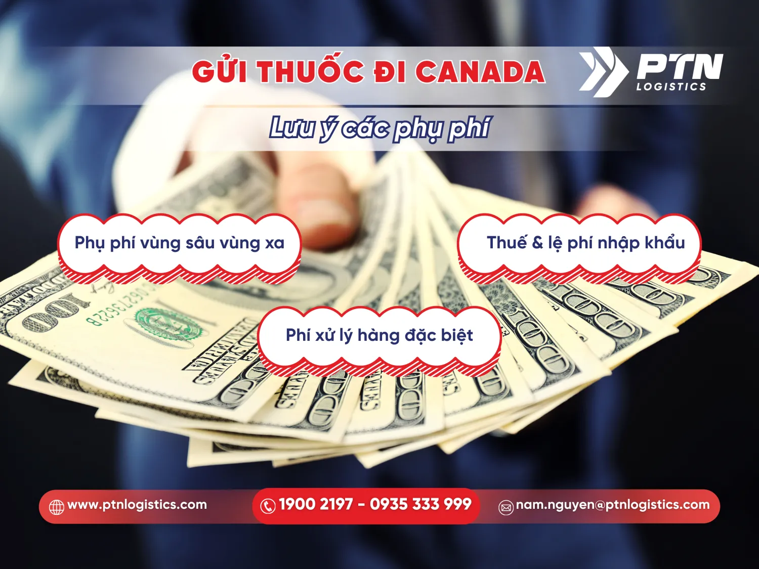 Các phụ phí cần lưu ý khi gửi thuốc đi Canada