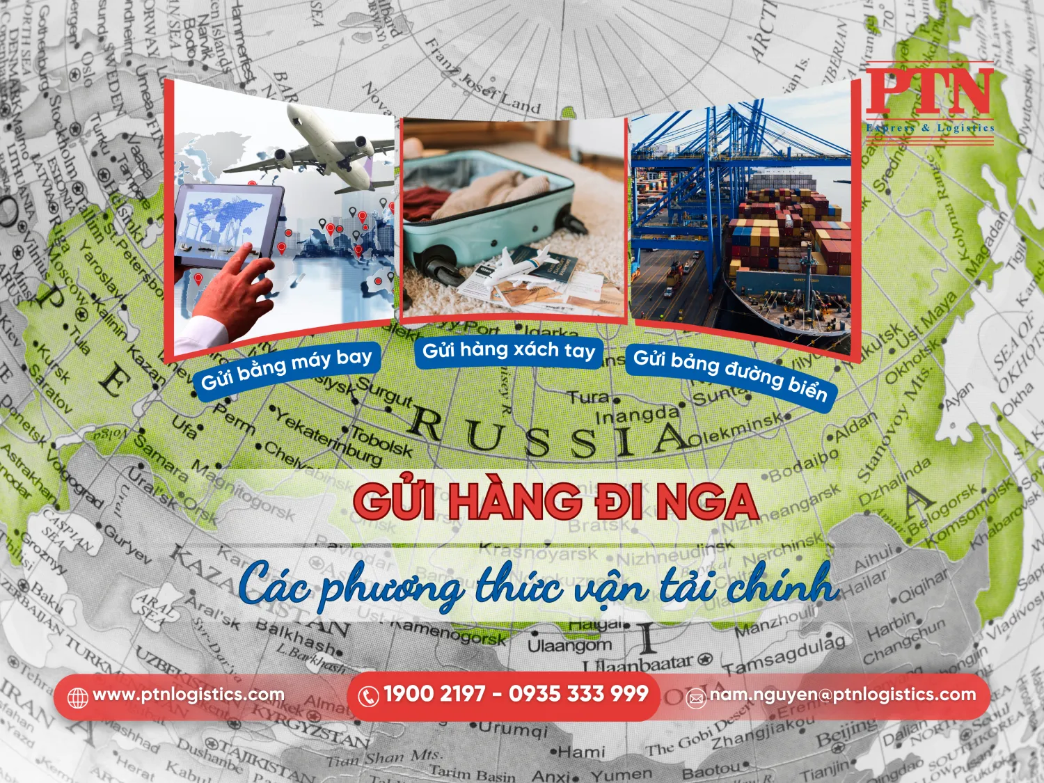 Các phương thức gửi hàng từ Việt Nam đi Nga