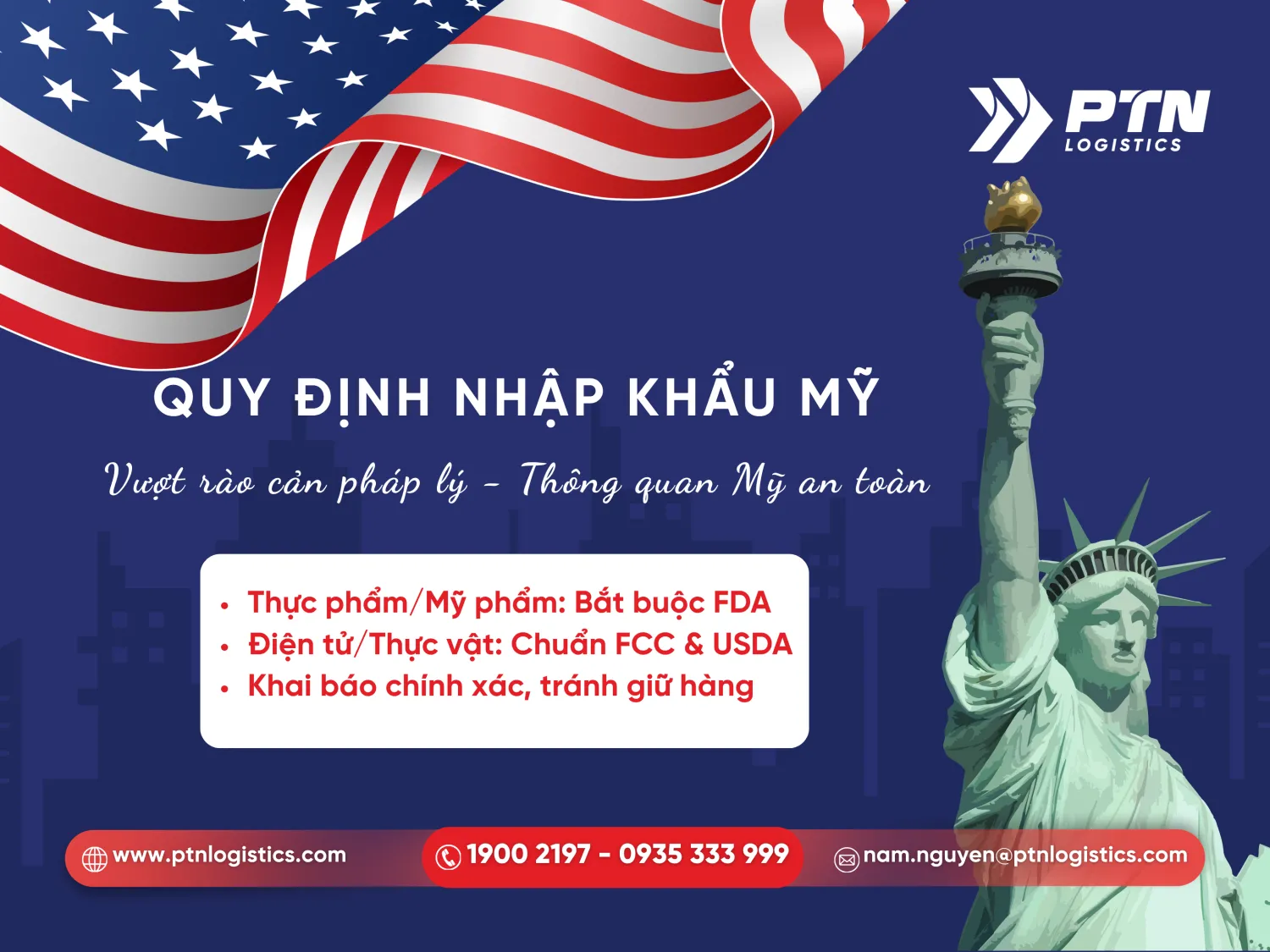 Các quy định nhập khẩu vào Mỹ
