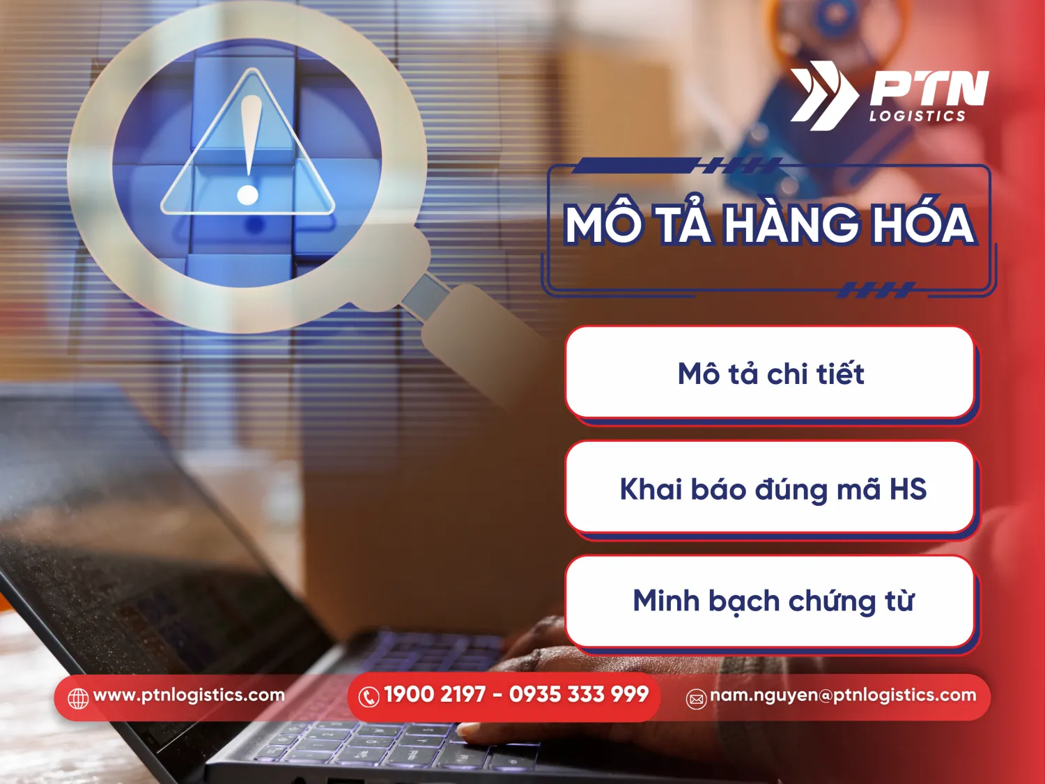 Các sai sót khi mô tả hàng hóa không chính xác