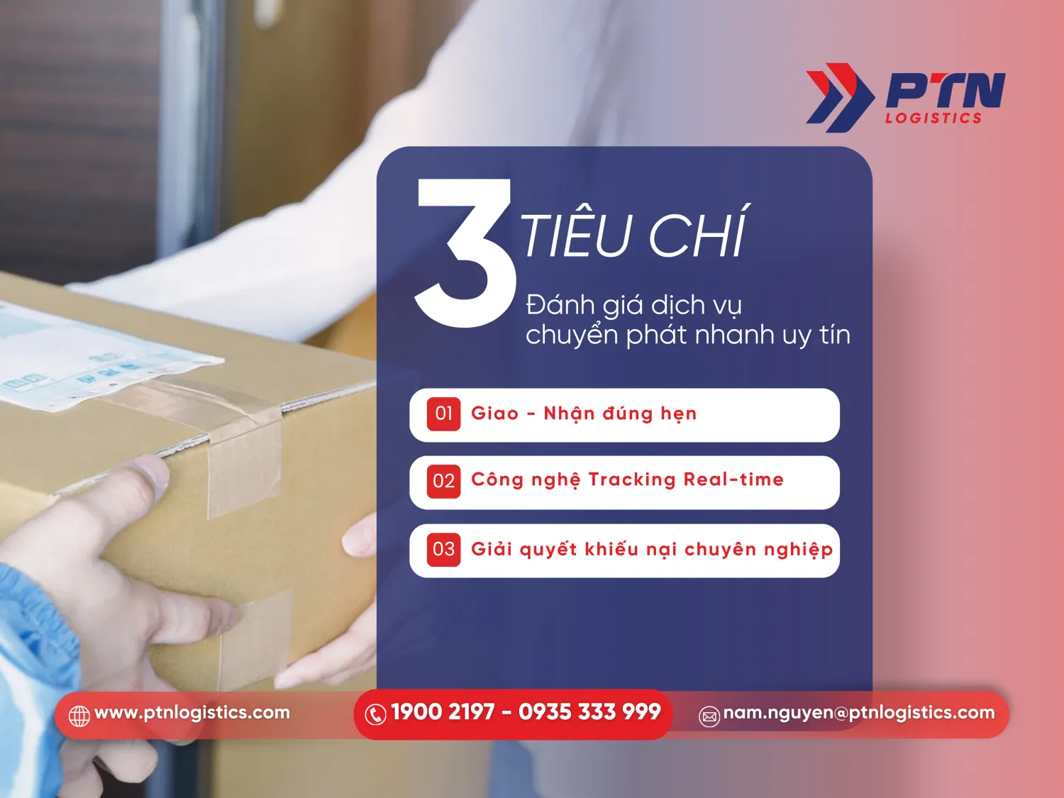 Các tiêu chí đánh giá dịch vụ chuyển phát nhanh uy tín
