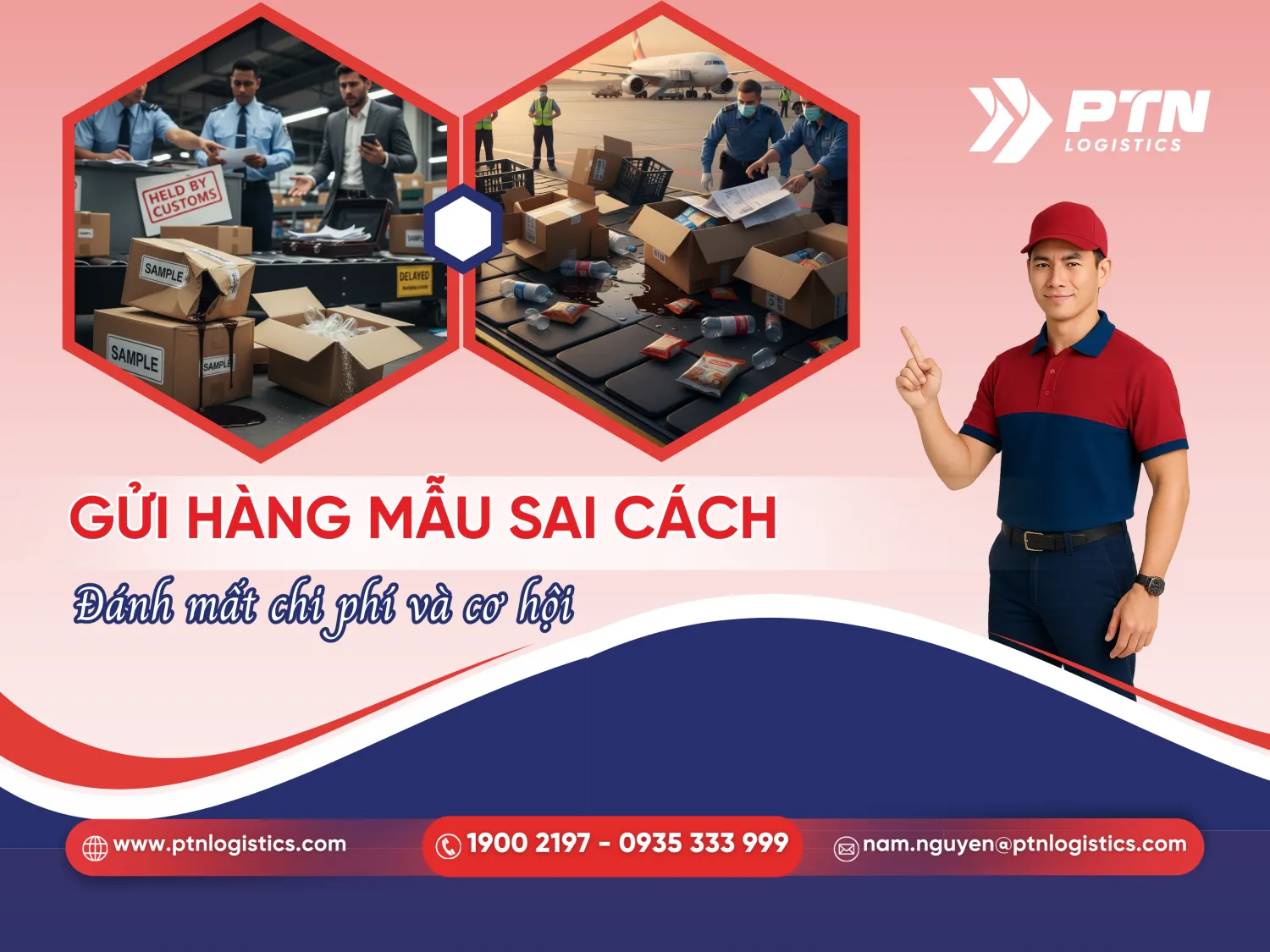 Các rủi ro khi gửi hàng mẫu không đúng cách