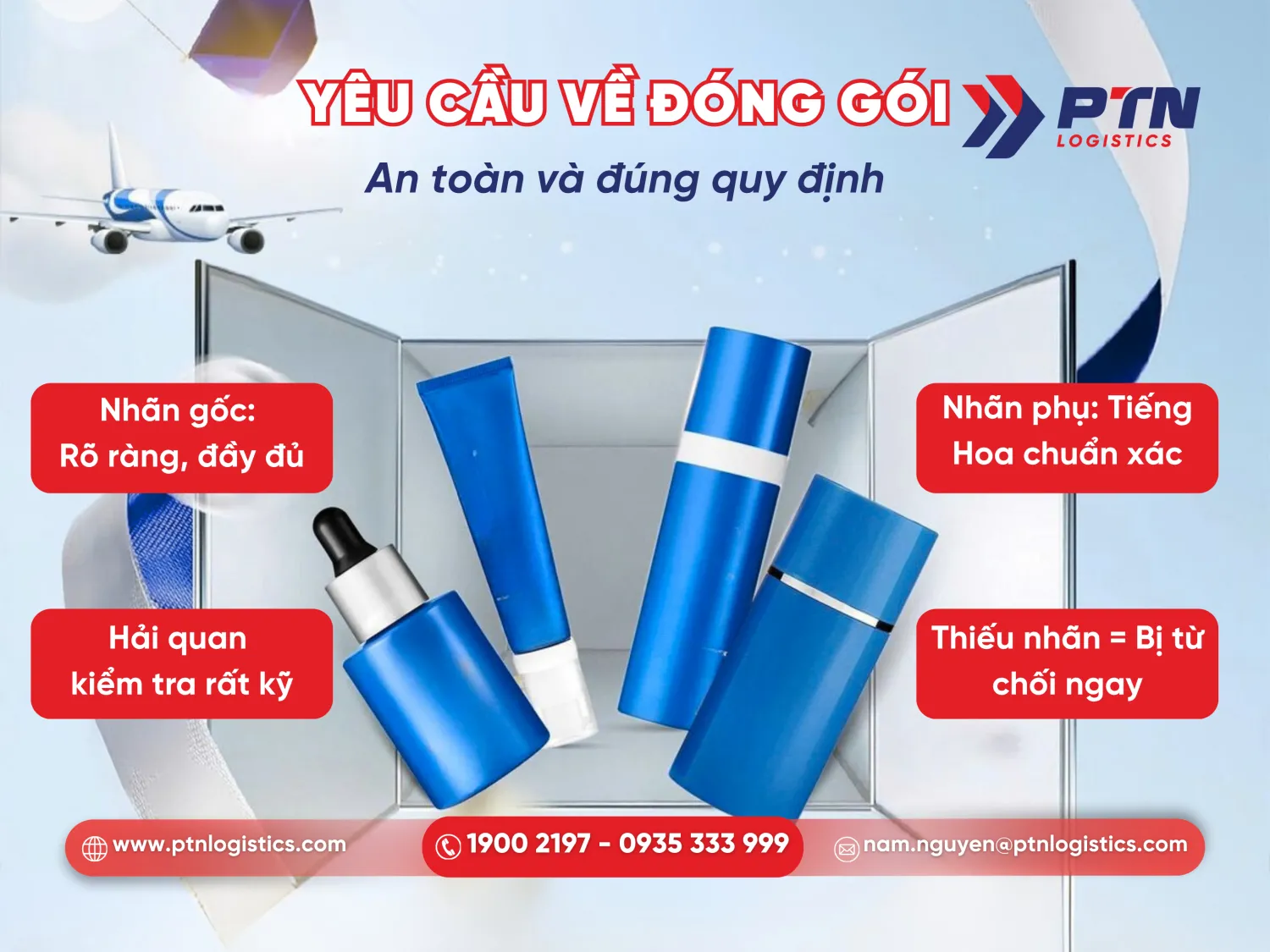 Các yêu cầu đóng gói nhãn mác khi gửi hàng đi Đài Loan