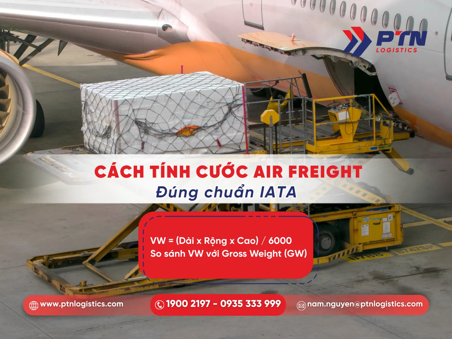 Cách tính cước gửi hàng bằng đường hàng không