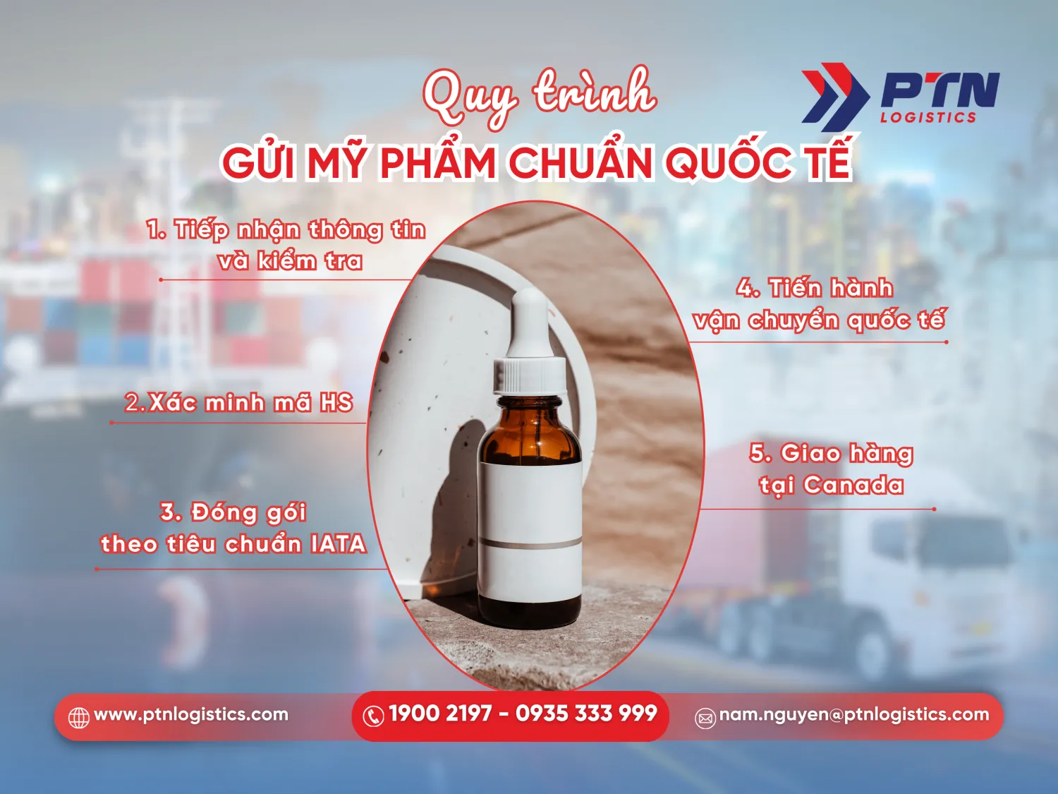 Chi tiết các bước gửi đi Mỹ phẩm đi Canada
