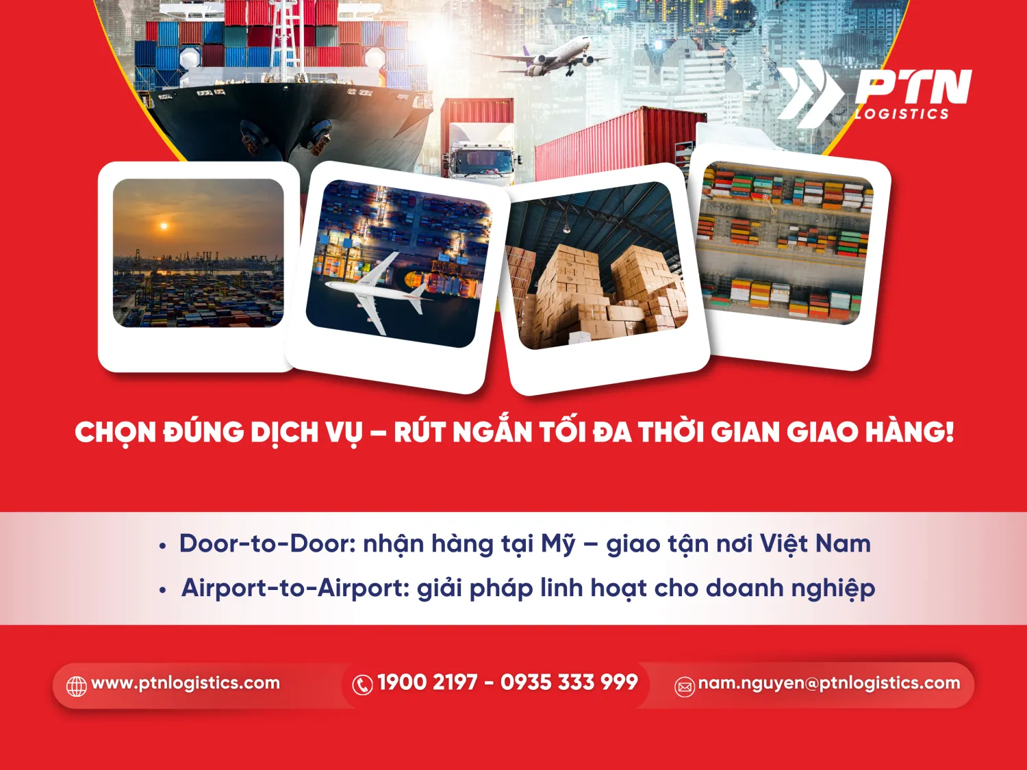 Chọn đúng dịch vụ giúp rút ngắn thời gian giao hàng