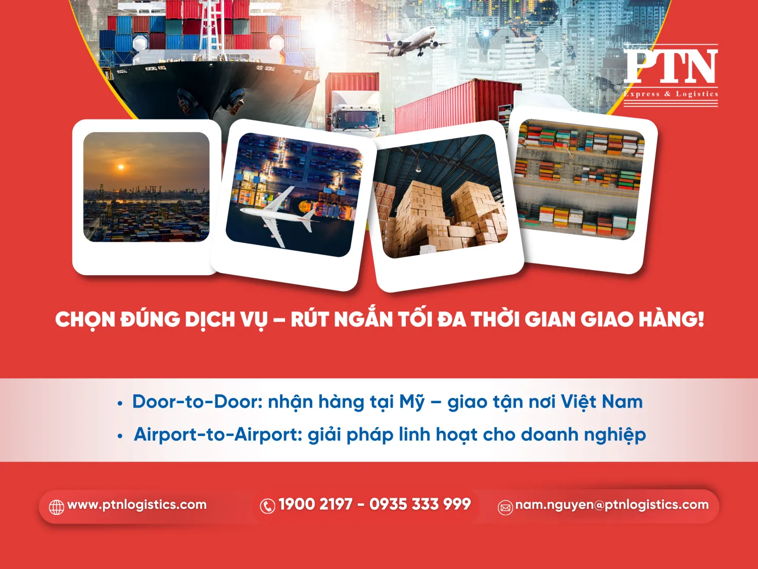 Chọn đúng dịch vụ, rút ngắn thời gian giao hàng