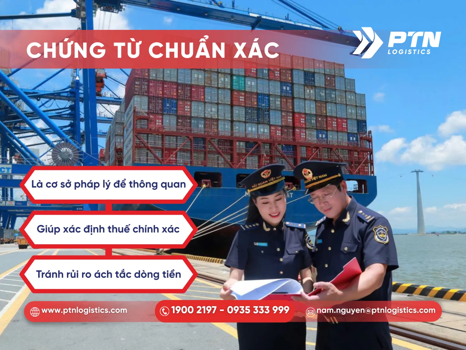 Chứng từ vận tải đường biển là cơ sở để thông quan và thanh toán