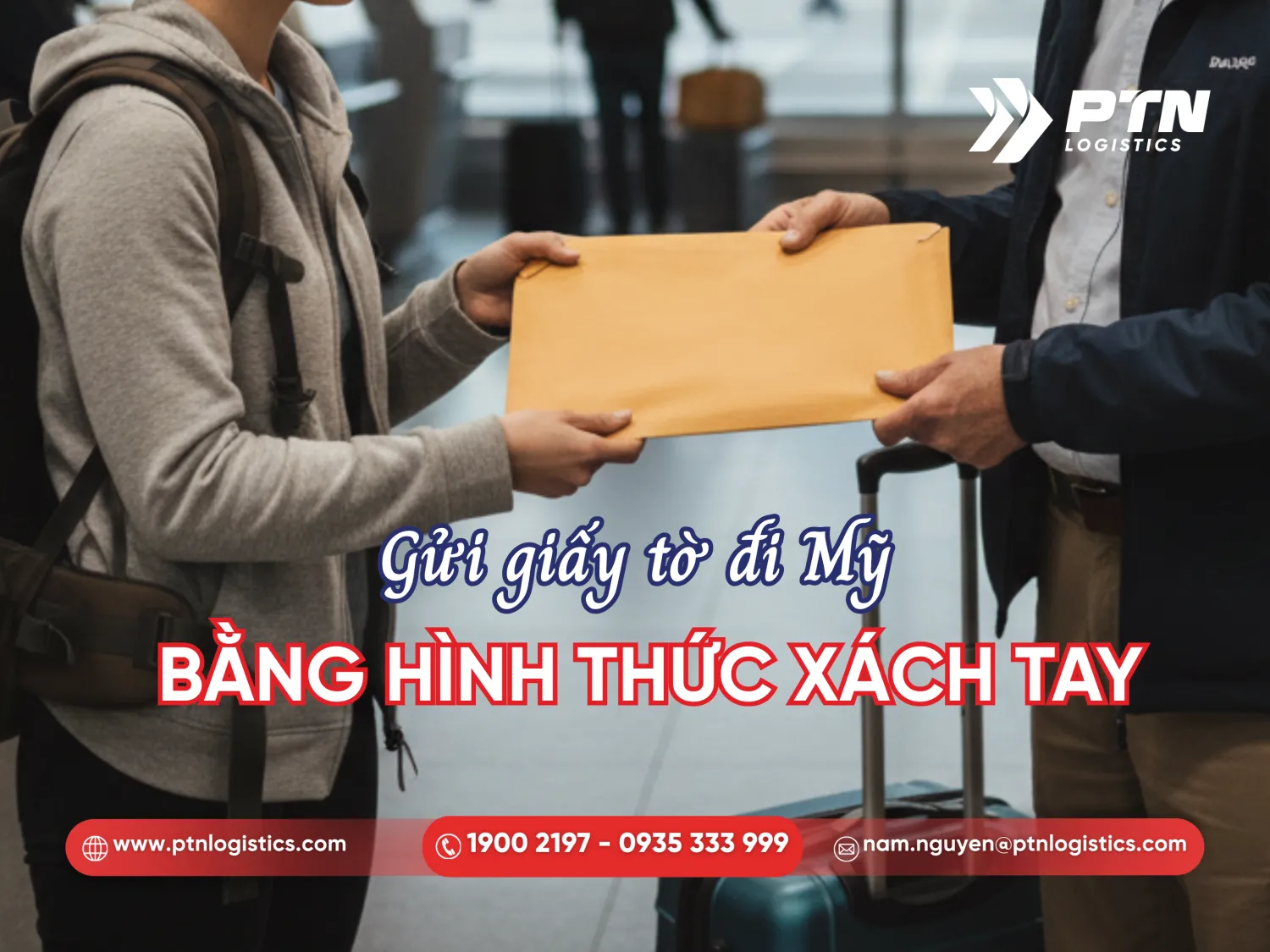 Chuyển phát giấy tờ đi Mỹ bằng đường bưu điện