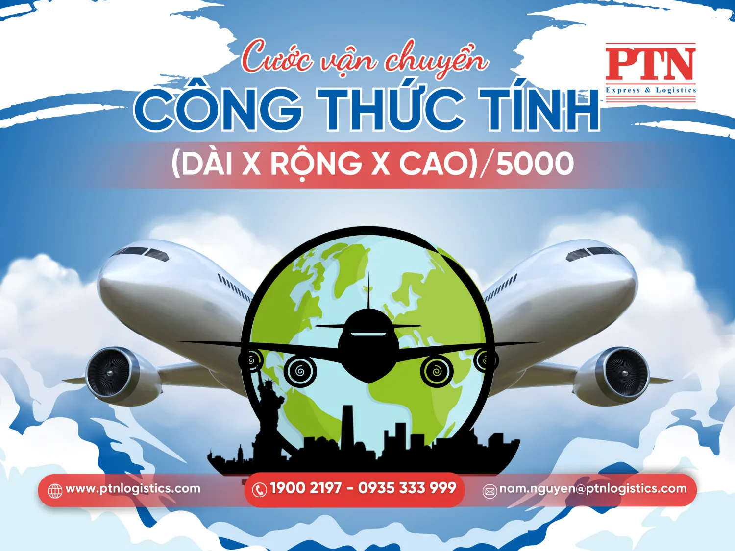 Công thức tính cước vận chuyển
