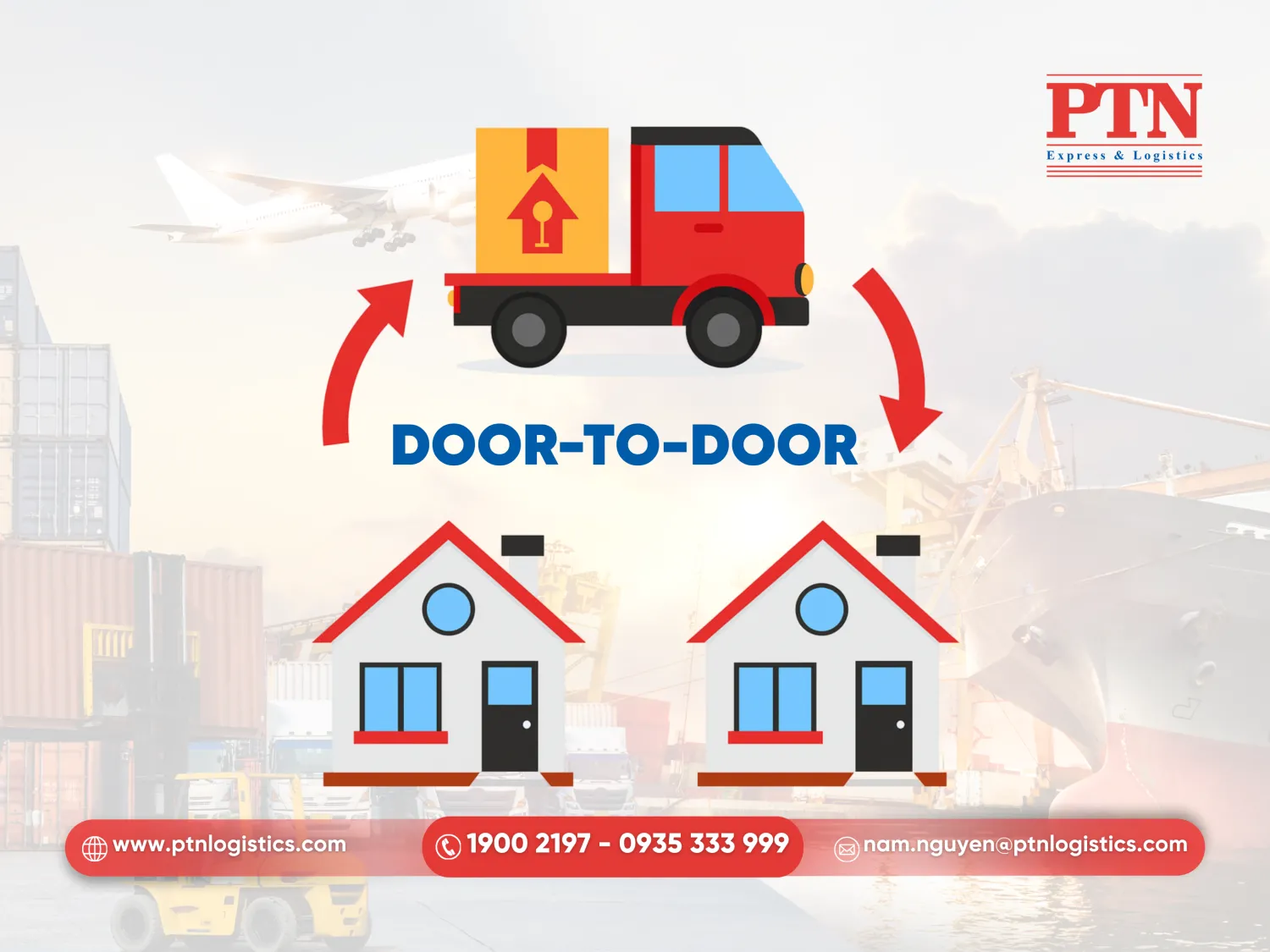 Dịch vụ Door-to-door sẽ giao tận tay người nhận tại Mỹ