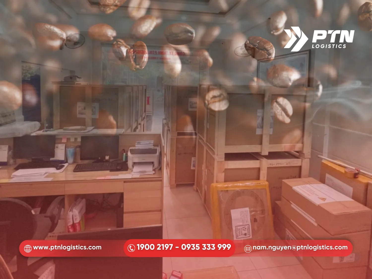 Dịch vụ gửi cà phê đi Mỹ chuyên nghiệp tại PTN Logistics