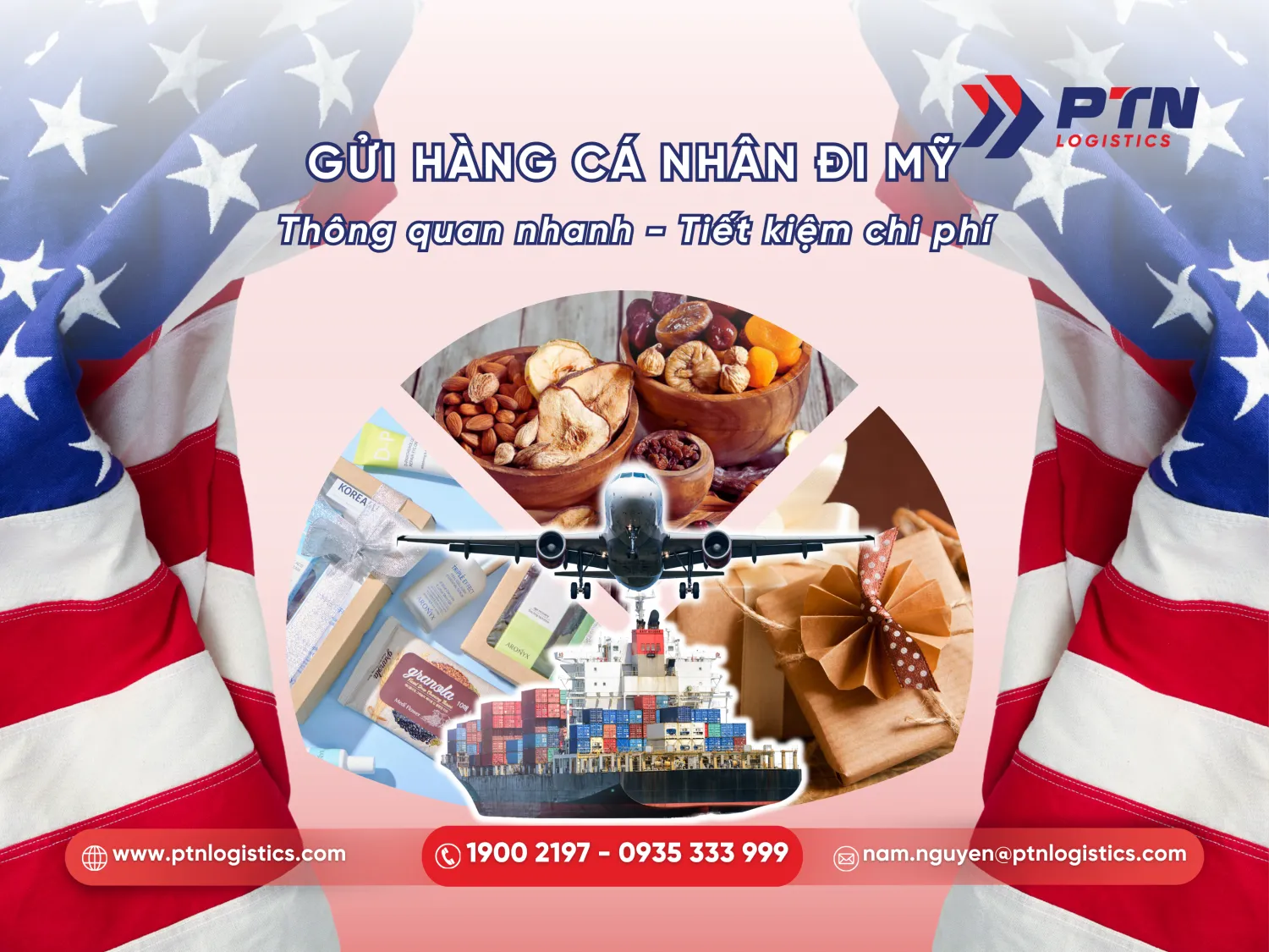 Dịch vụ gửi hàng cá nhân đi Mỹ tại quận 3