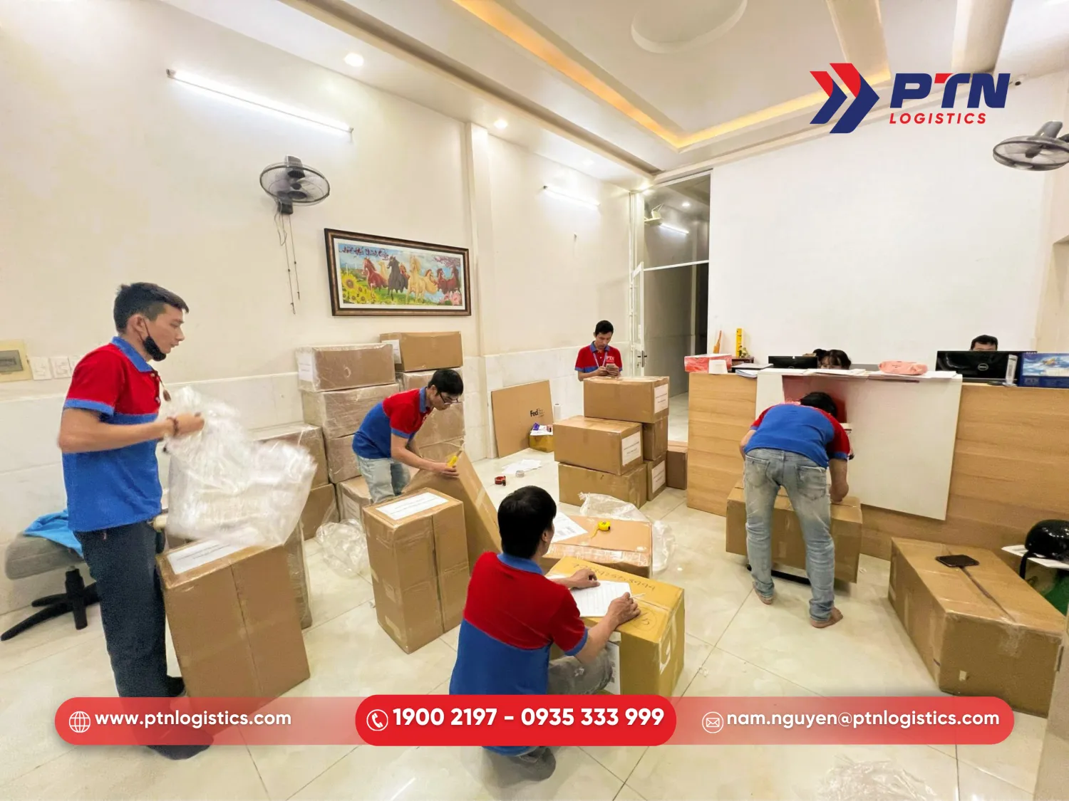 Dịch vụ gửi hàng đi Mỹ quận 7 tại PTN