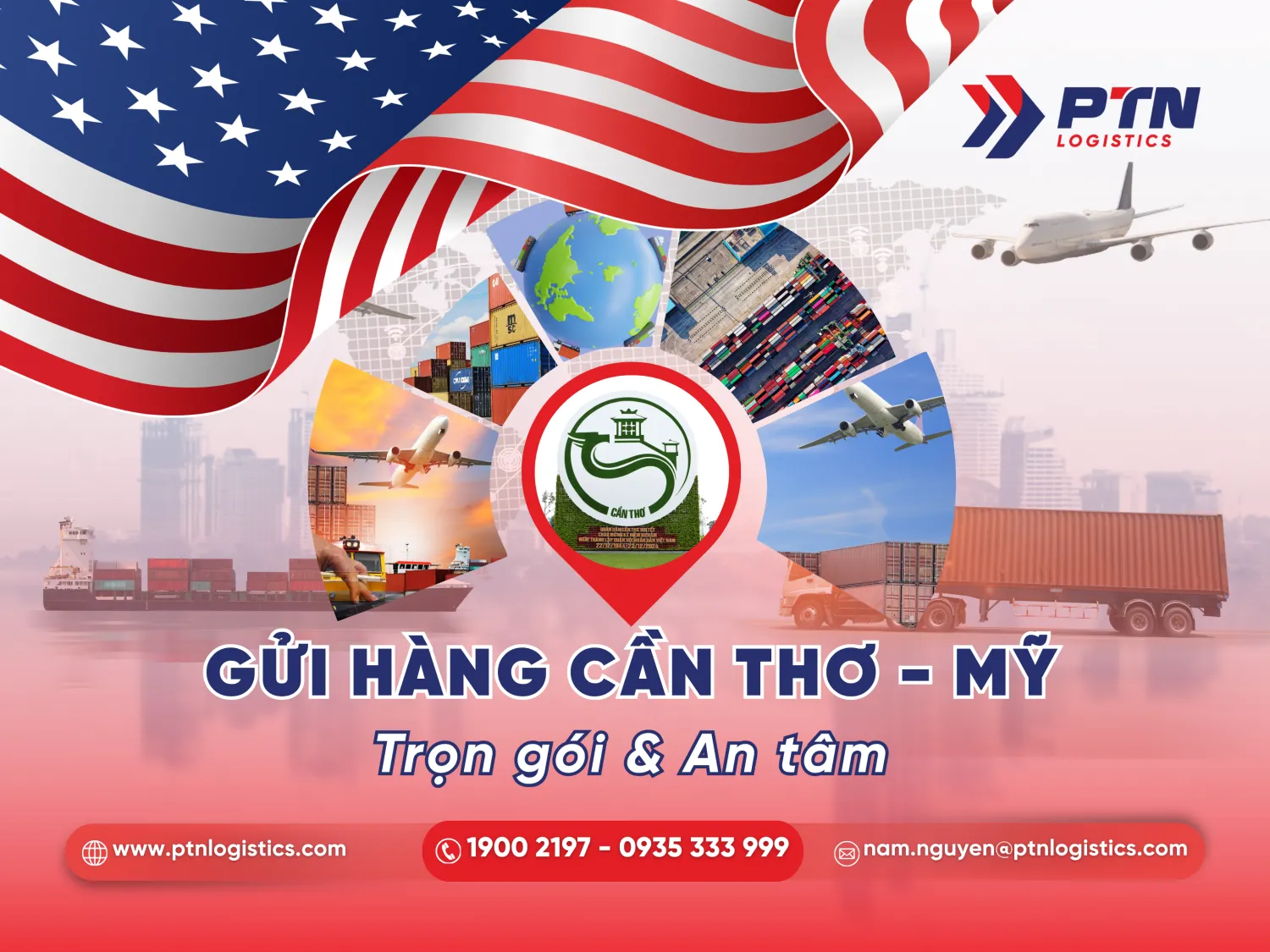 Dịch vụ gửi hàng đi Mỹ tại Cần Thơ