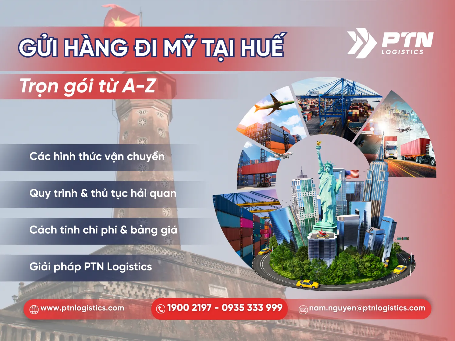 Dịch vụ gửi hàng đi Mỹ tại Huế