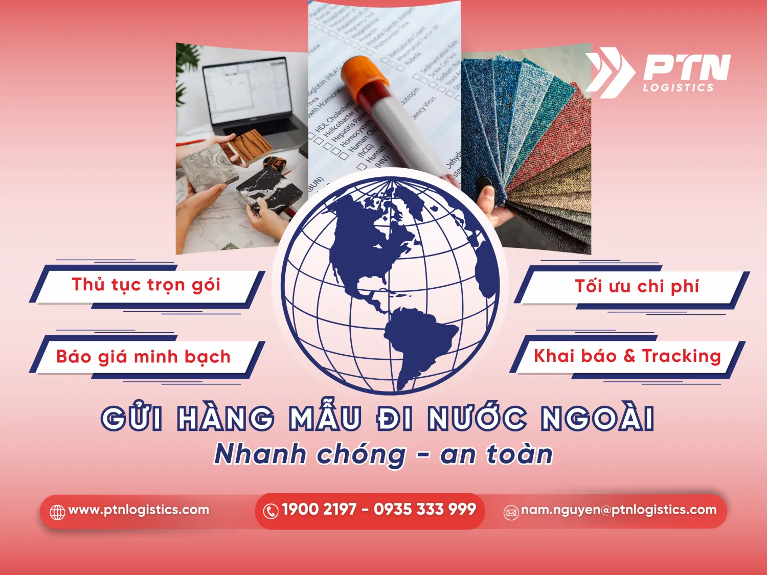 Dịch vụ gửi hàng mẫu đi nước ngoài