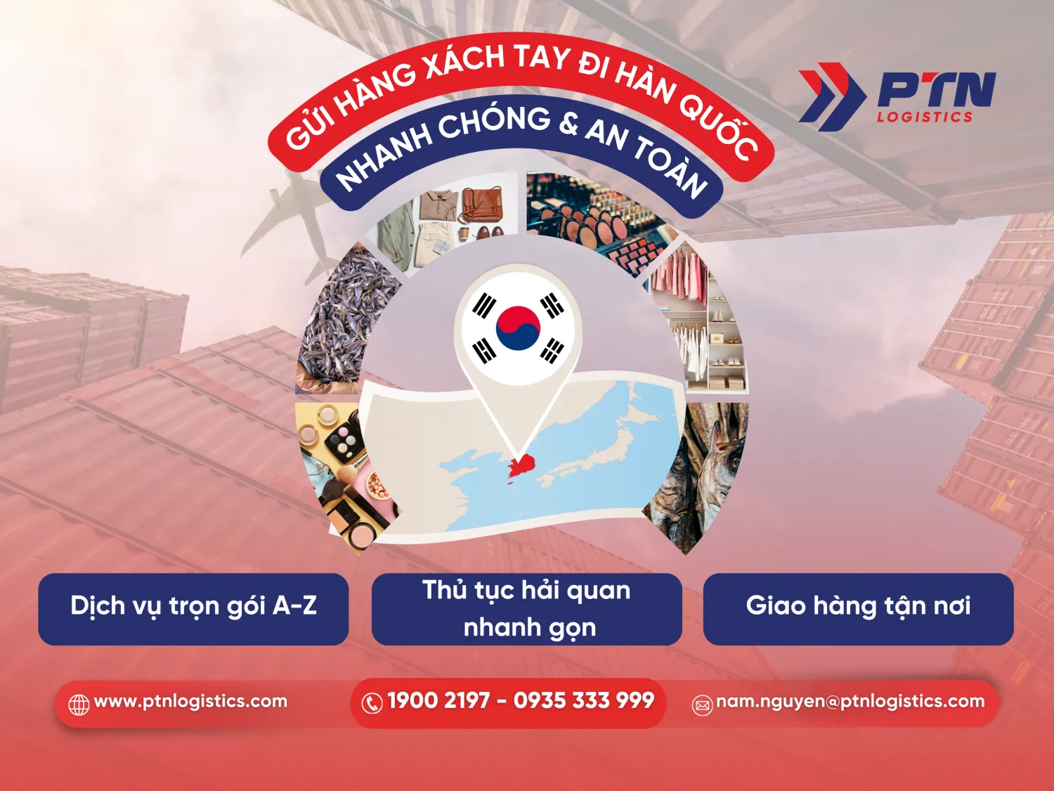 Dịch vụ gửi hàng xách tay đi Hàn Quốc