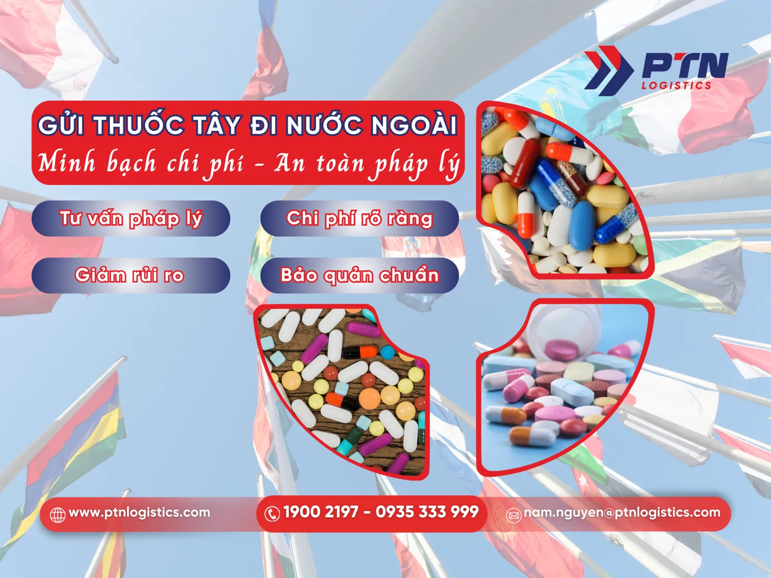 Dịch vụ gửi thuốc tây đi nước ngoài