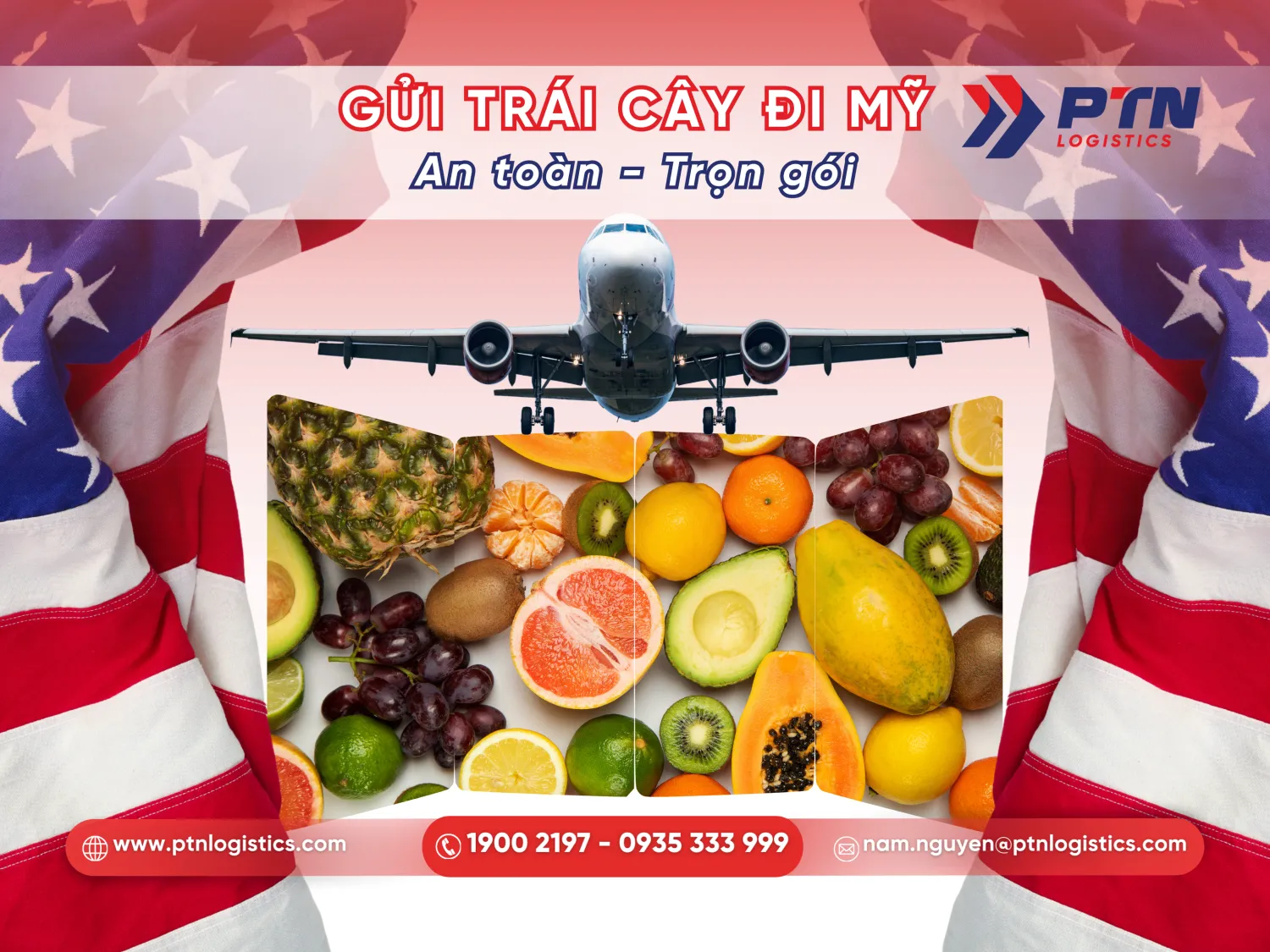 Dịch vụ gửi trái cây đi Mỹ