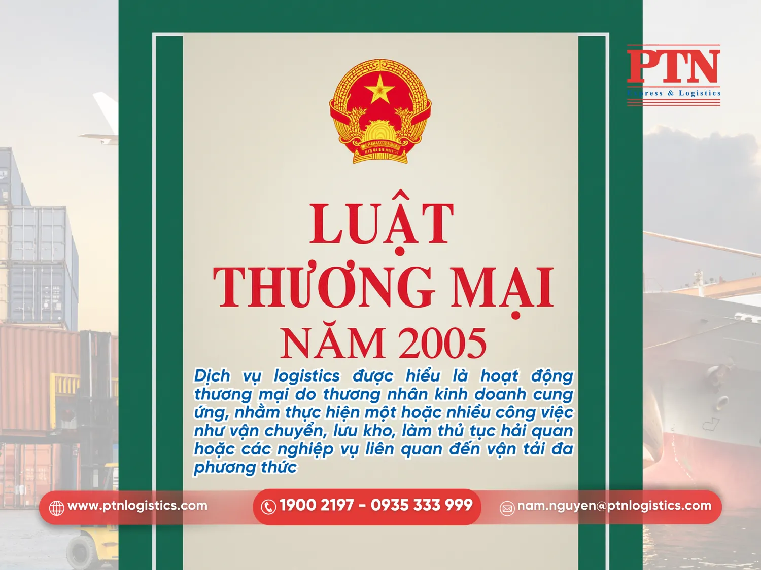 Định nghĩa logistics theo luật thương mại Việt Nam