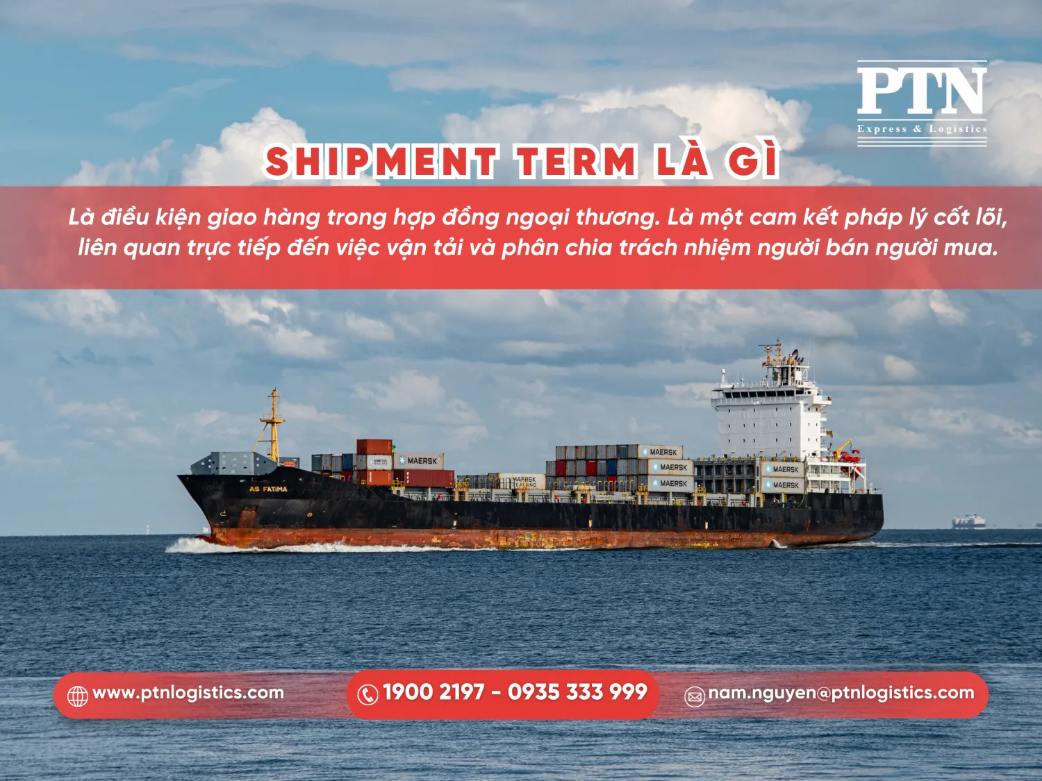 Định nghĩa về shipment term