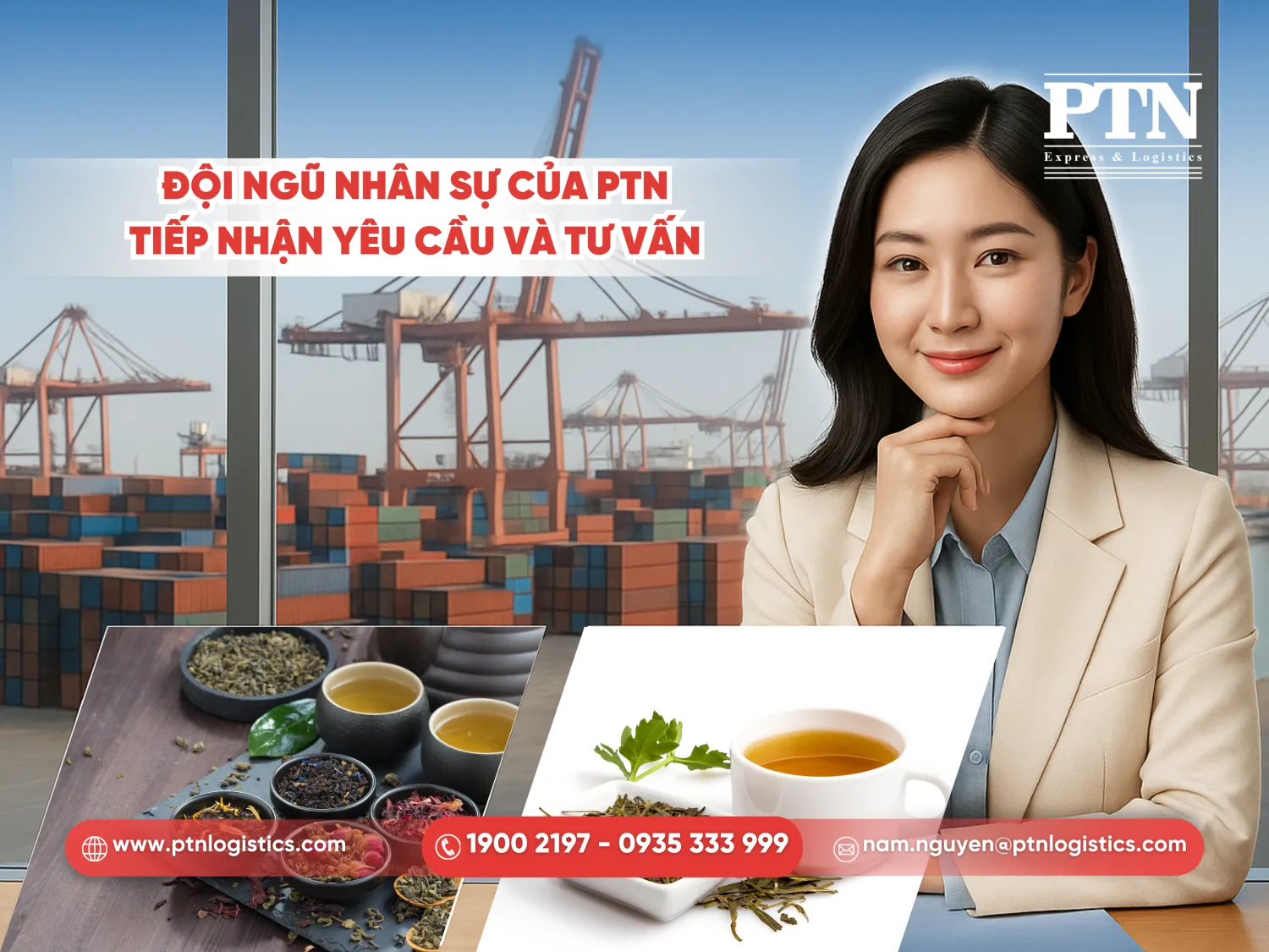 Đội ngũ nhân sự của PTN tiếp nhận yêu cầu và tư vấn
