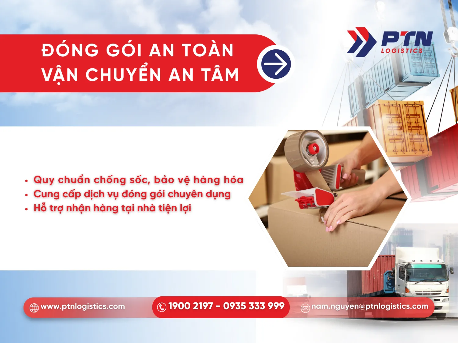 Đóng gói hàng hóa và giao hàng
