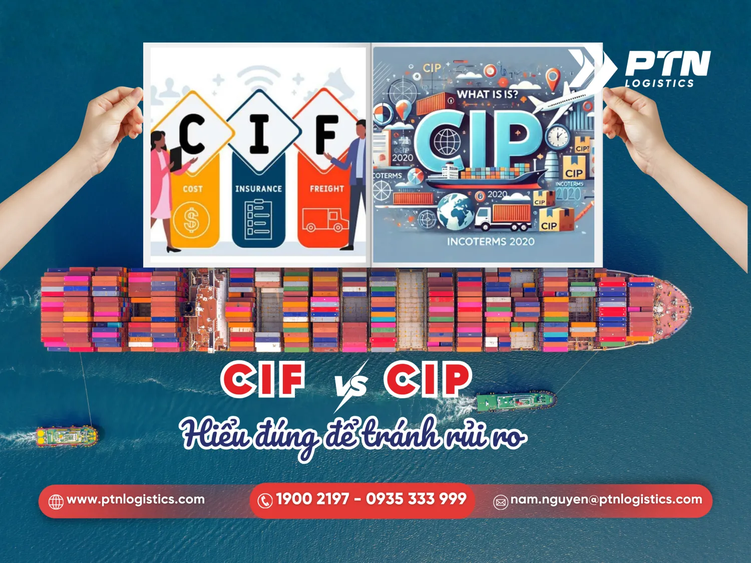 Giải đáp CIF và CIP khác nhau như thế nào?