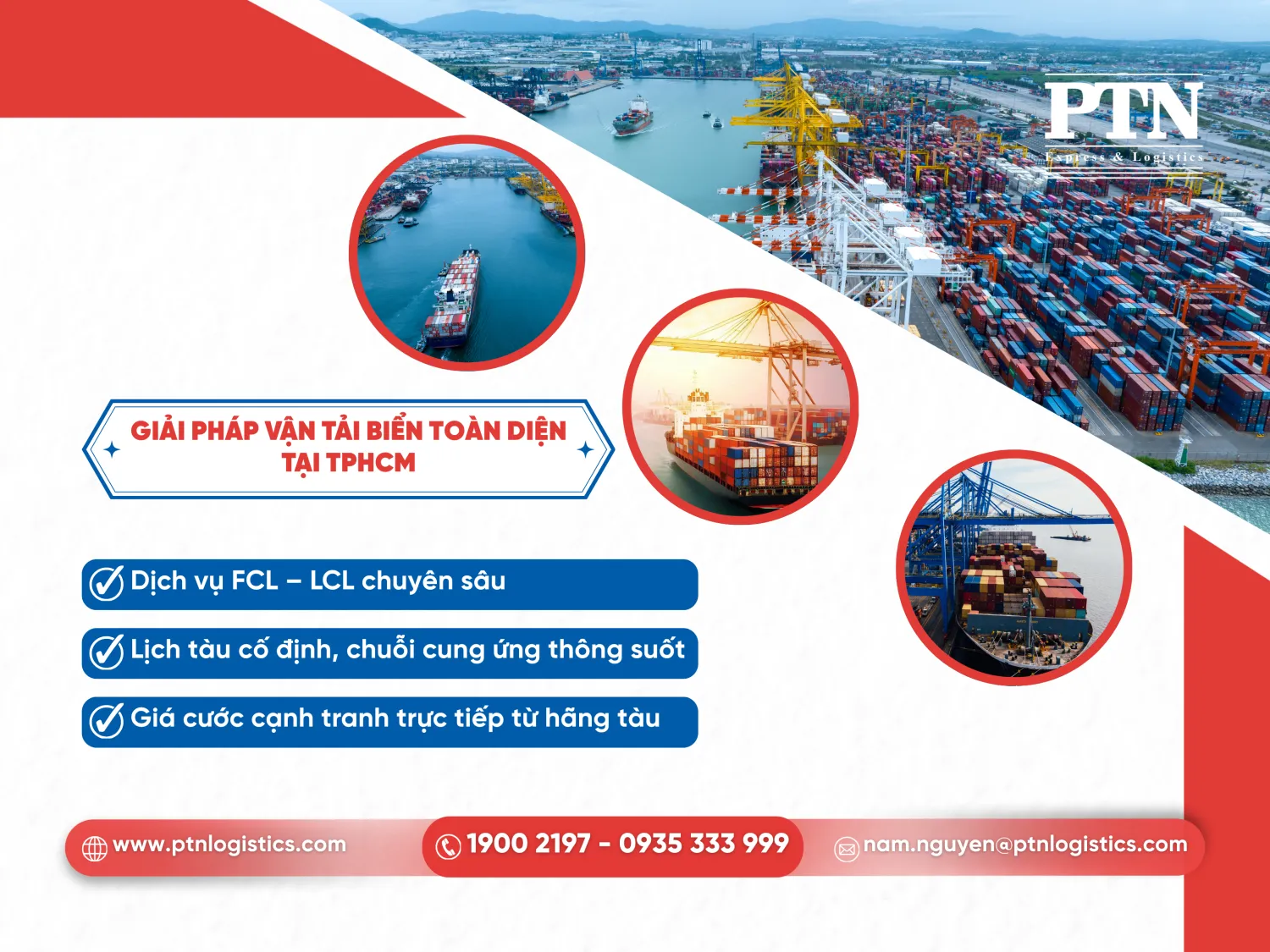 Giải pháp vận tải biển toàn diện tại TP.HCM