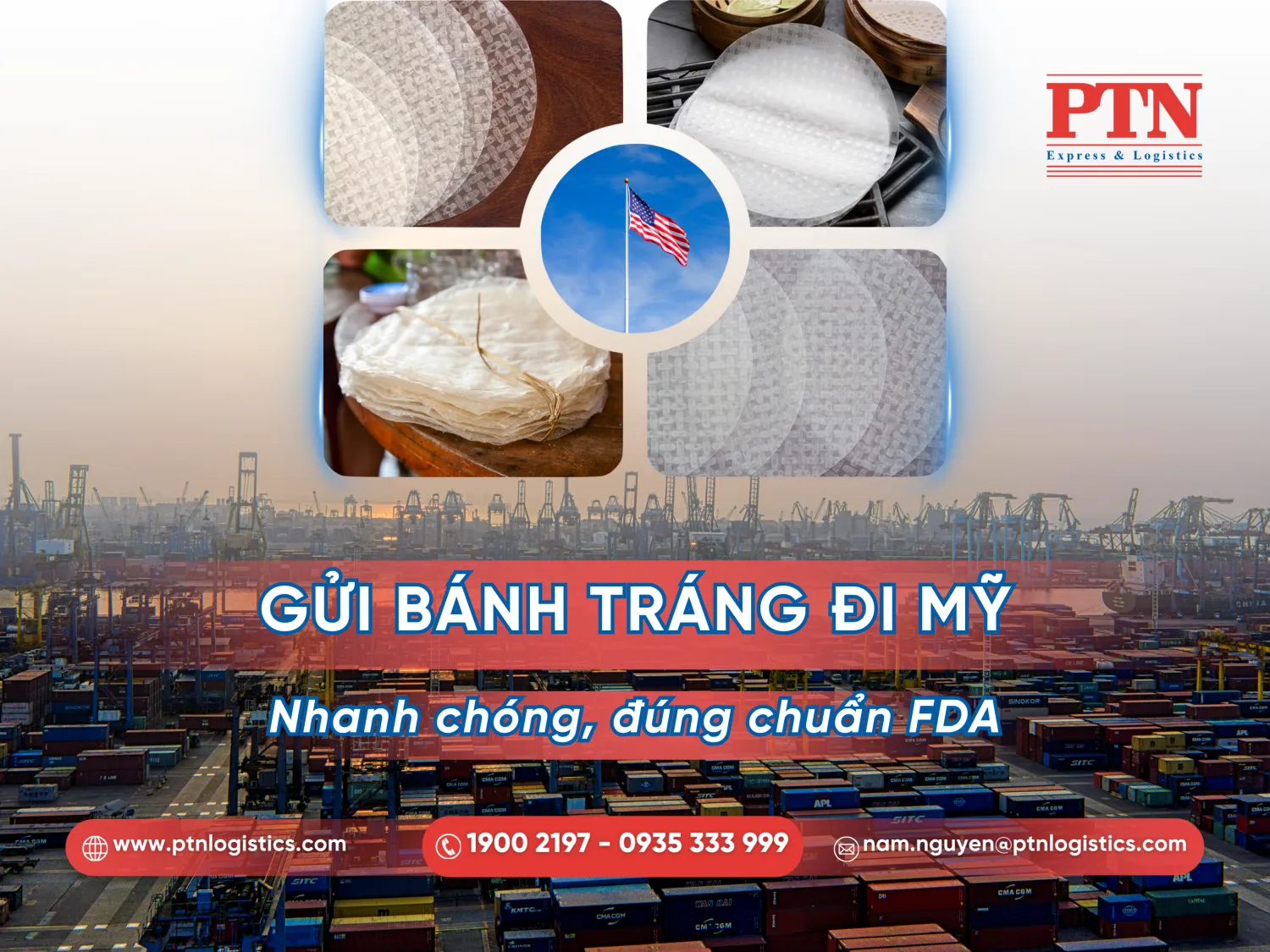 Gửi bánh tráng đi Mỹ