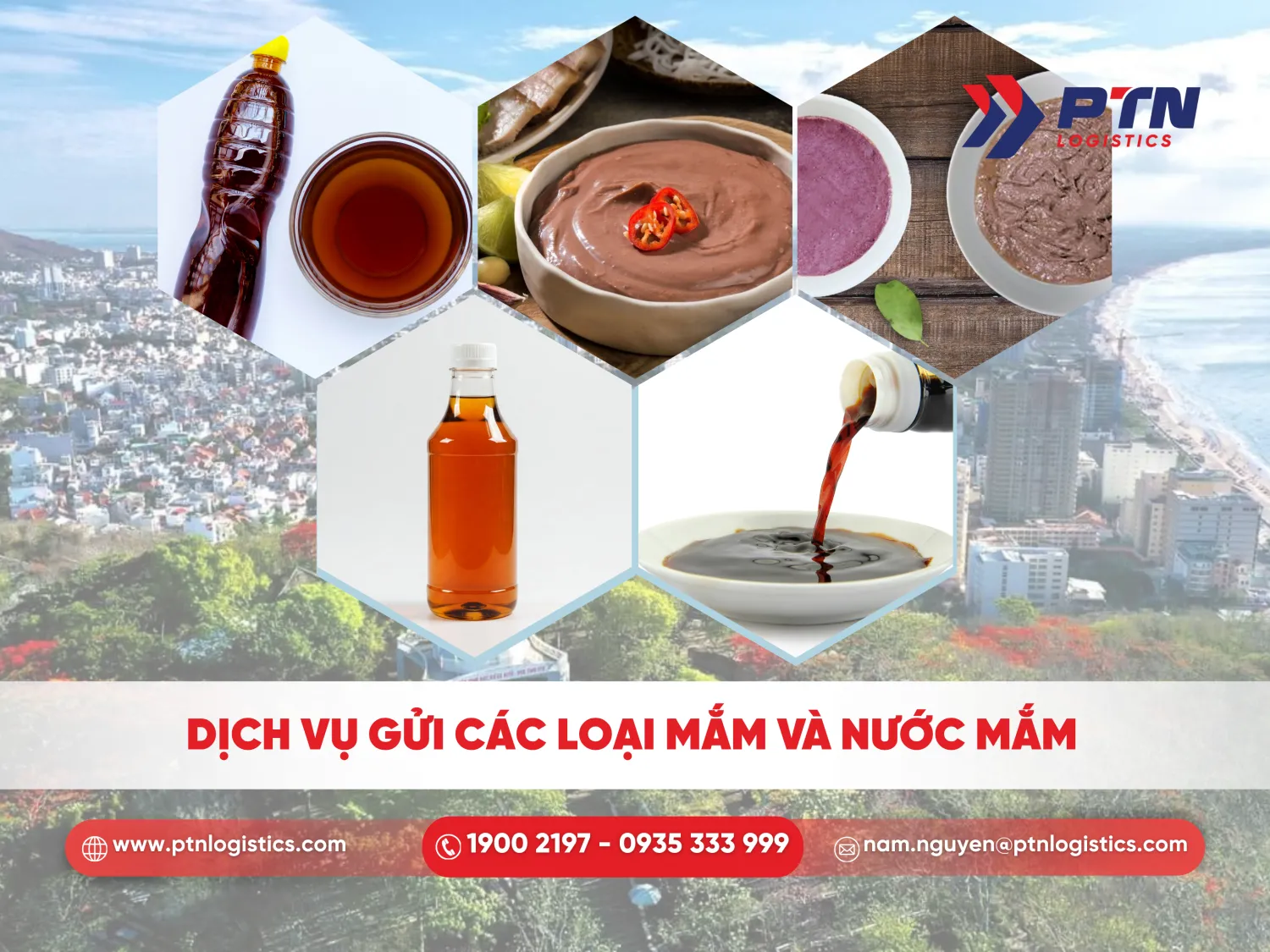 Gửi các loại mắm và nước mắm