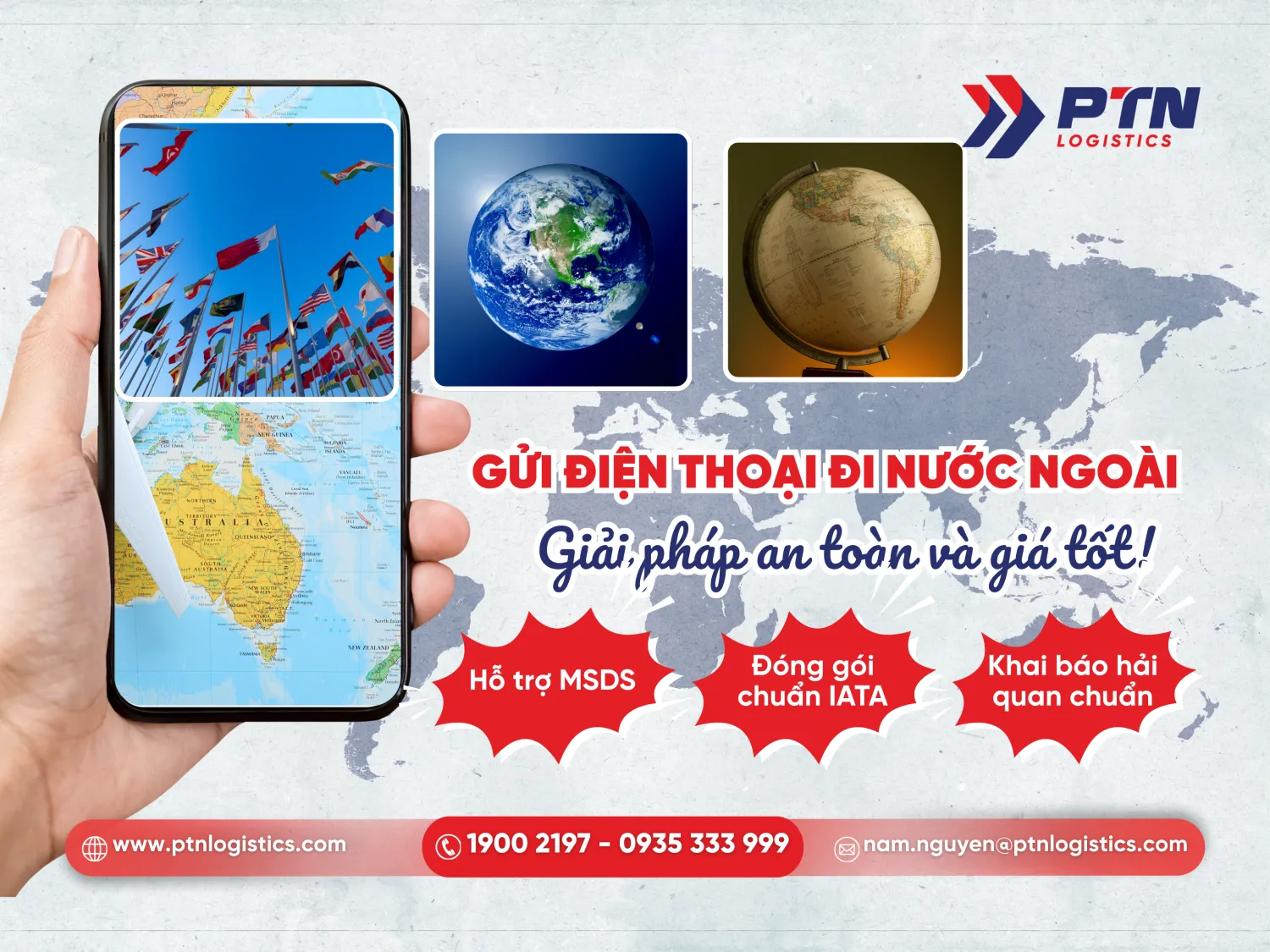 Gửi điện thoại đi nước ngoài